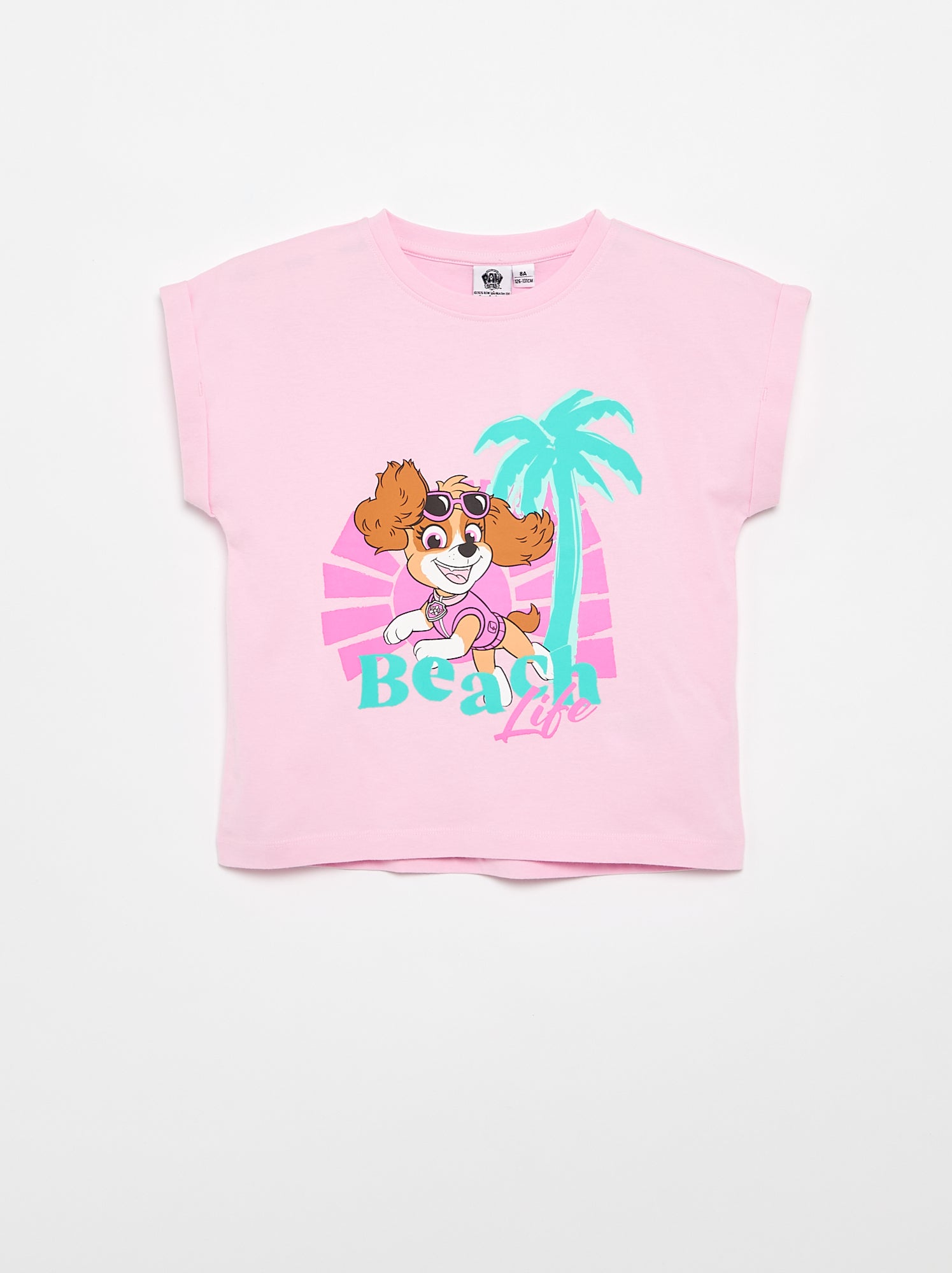 T-shirt 'Pat' Patrouille' à manches courtes - Rose