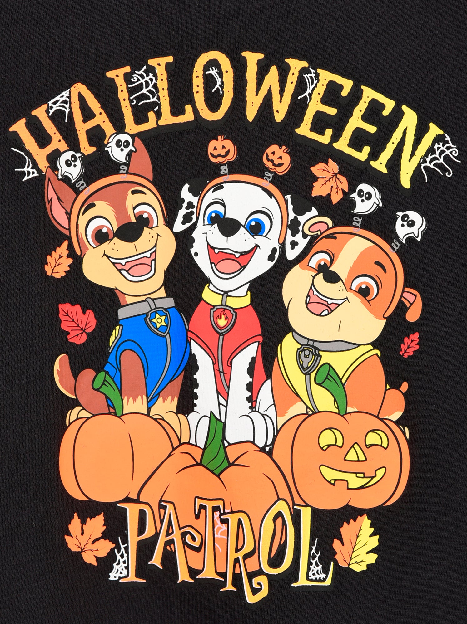 T-shirt 'Pat' Patrouille' Halloween - Noir