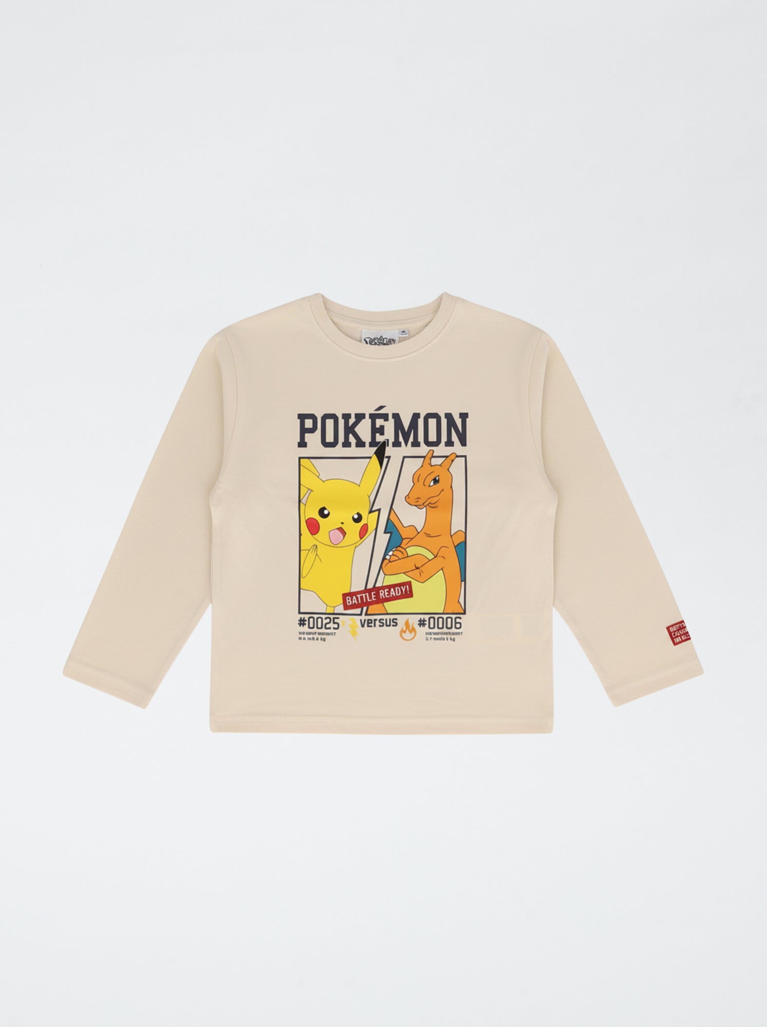 T-shirt 'Pokémon' imprimé à manches courtes - Beige