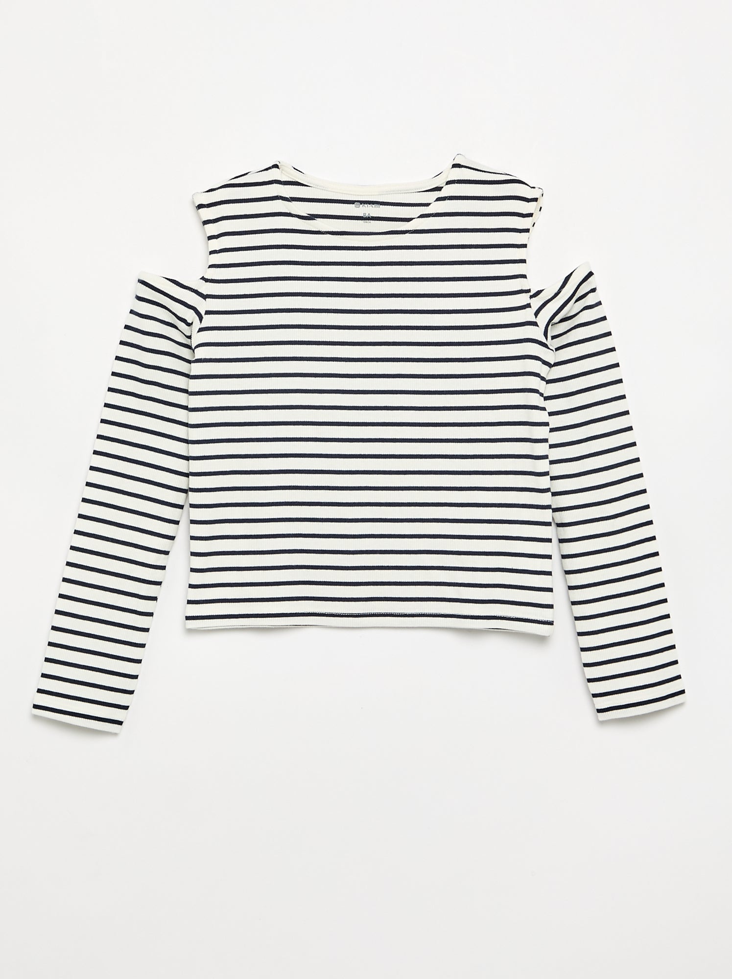 T-shirt rayé sans manches - Bleu