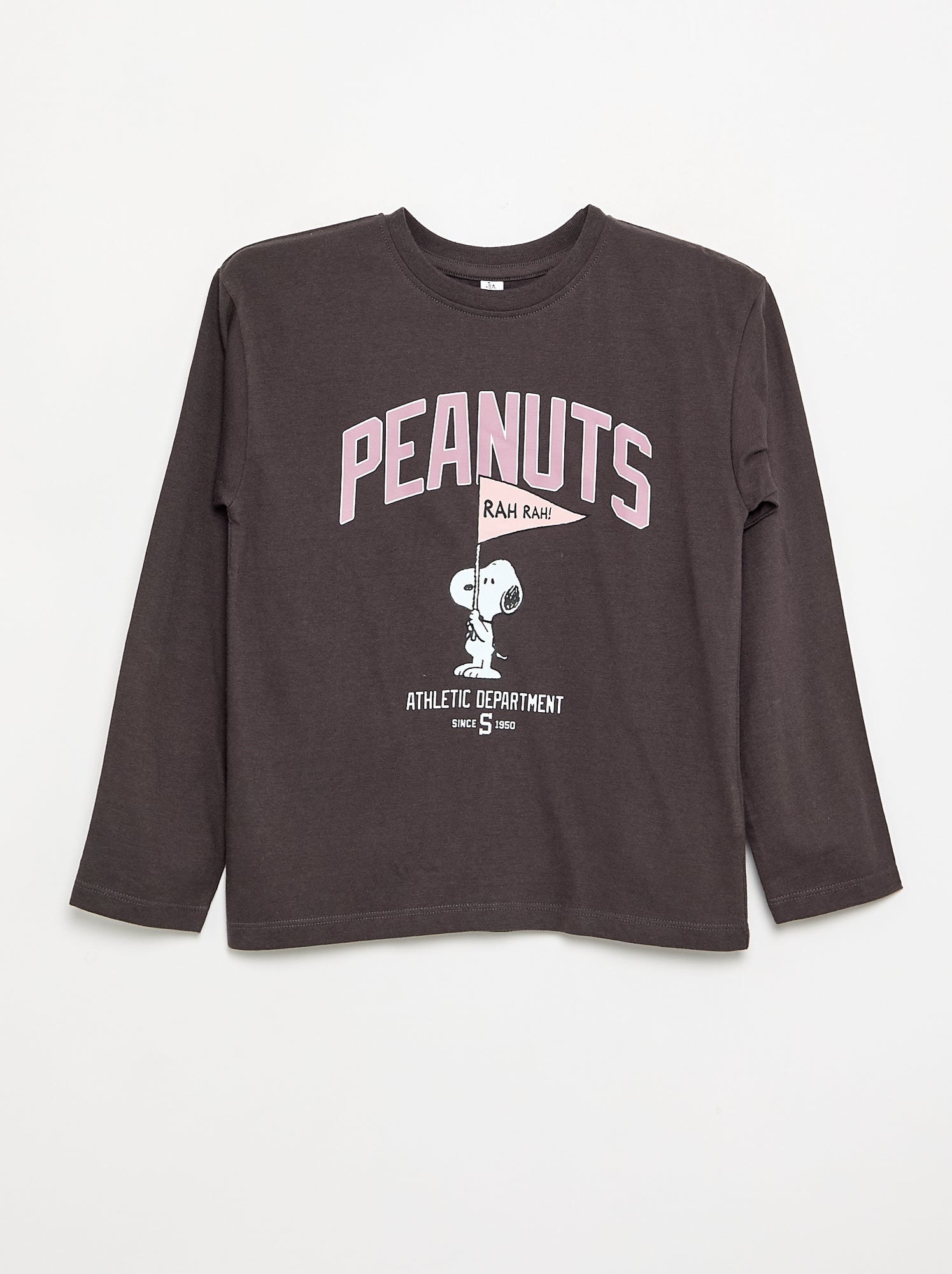 T-shirt 'Snoopy' à manches longues - Noir
