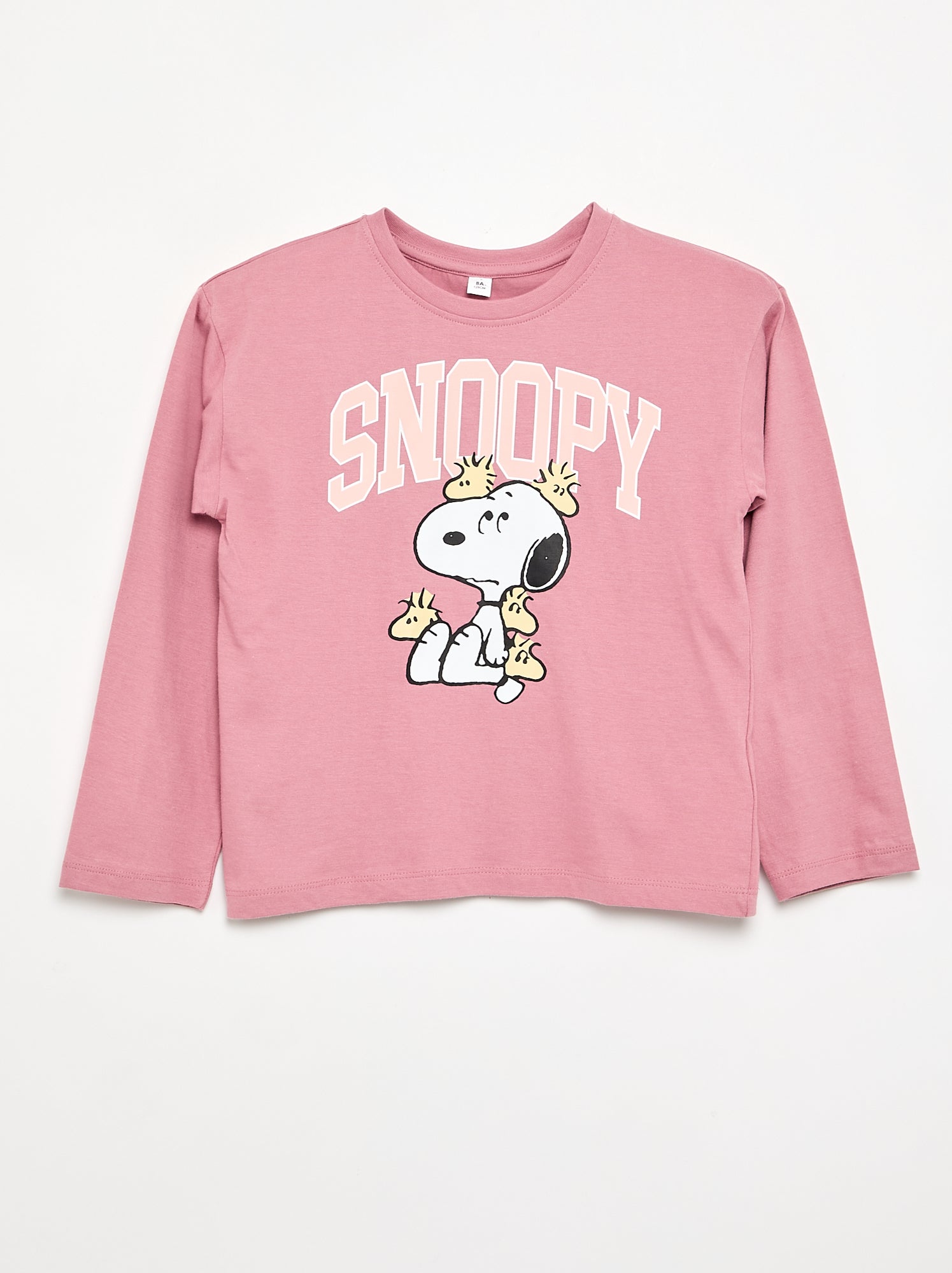 T-shirt 'Snoopy' à manches longues - Rose (GFN81_3)