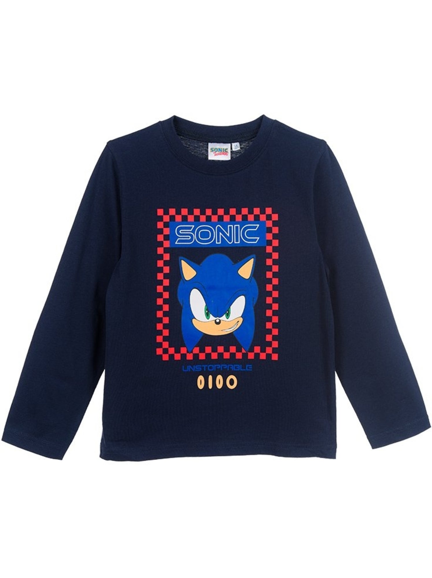 T-shirt sonic| licence officielle - Bleu