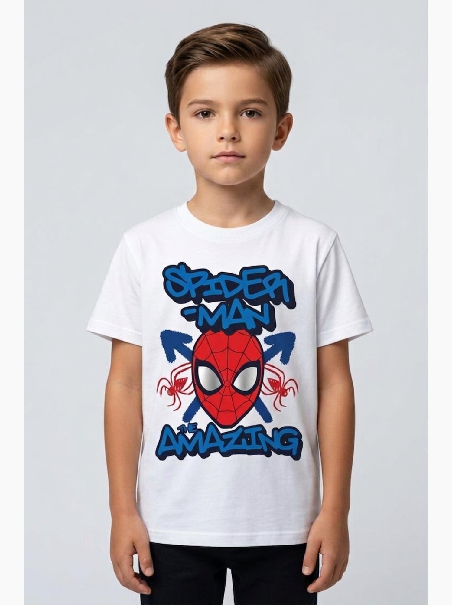 T-shirt spiderman| licence officielle - Blanc