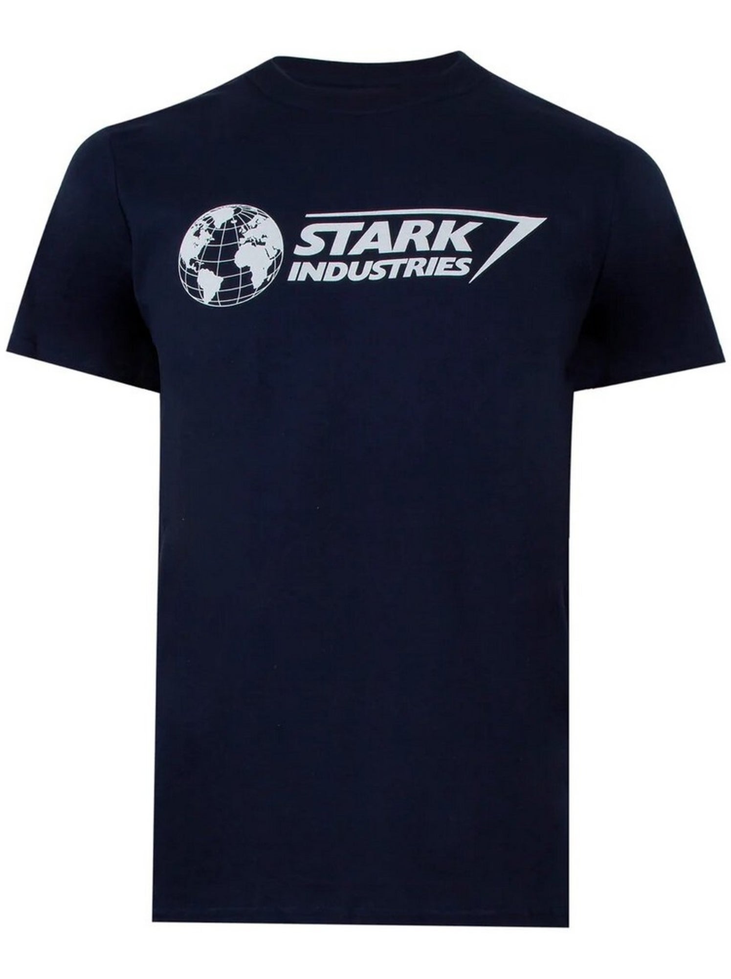 T-shirt stark industries - marvel - Bleu Bleu marine Blanc