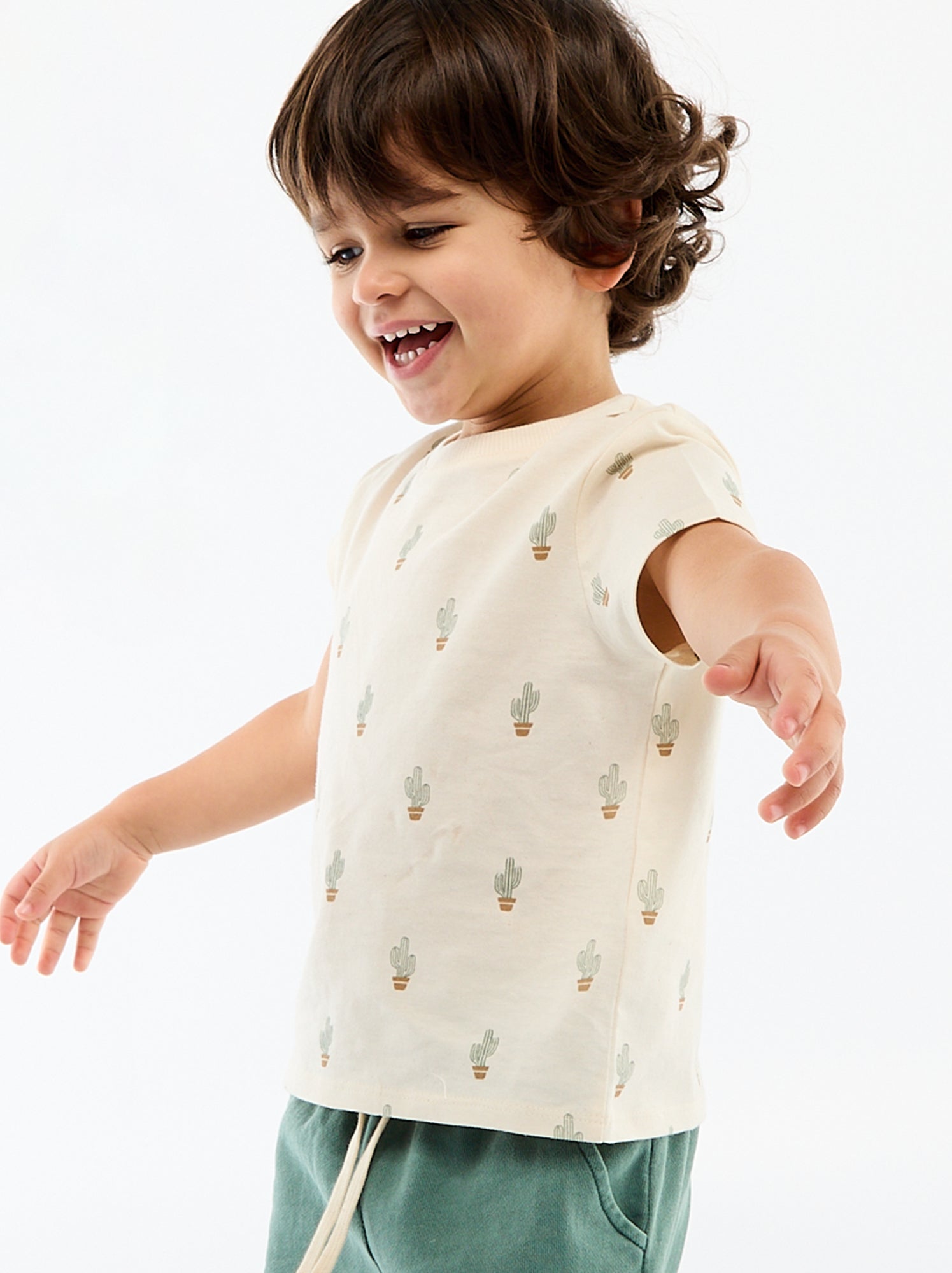 T-shirt uni en jersey coton - Blanc (FED43_1)