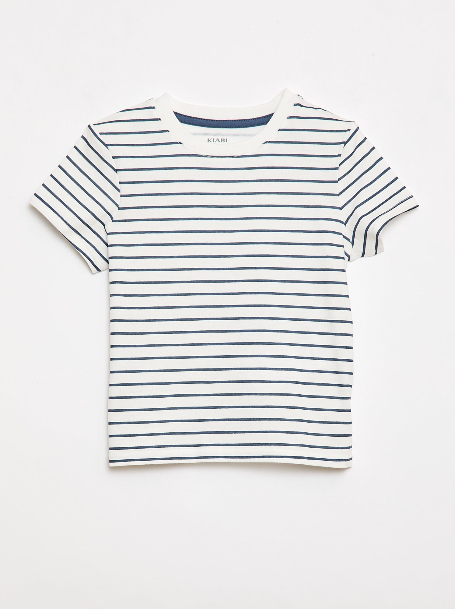 T-shirt uni en jersey coton - Blanc (FED43_11)