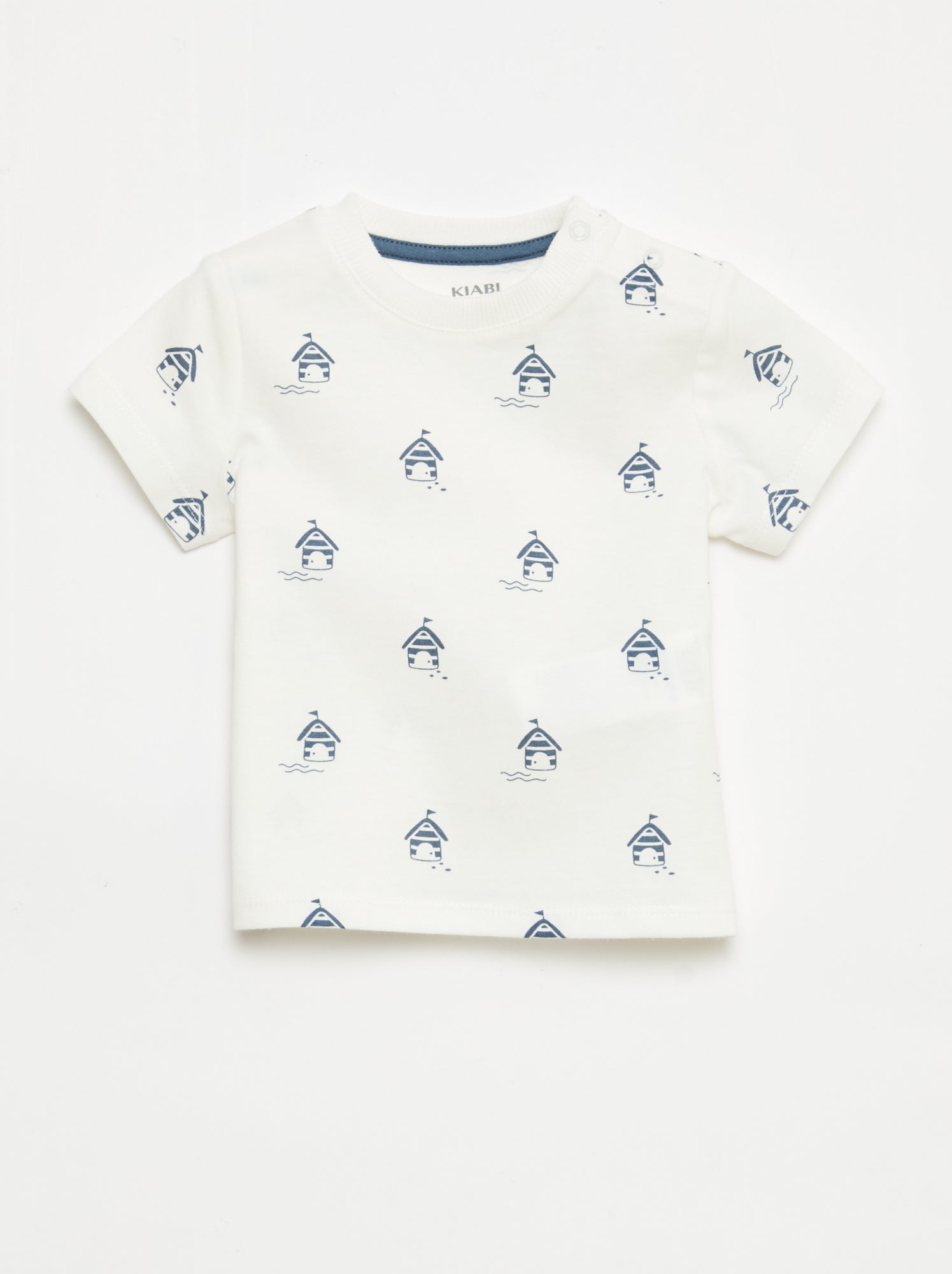 T-shirt uni en jersey coton - Violet