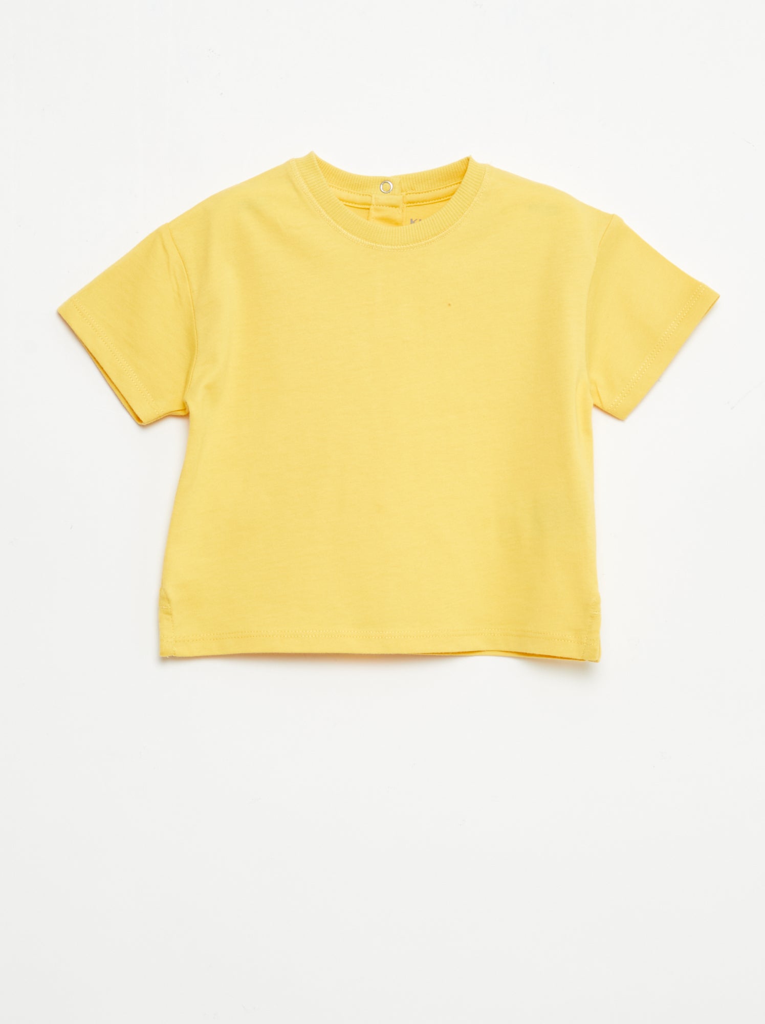 T-shirt uni sans manches - Jaune
