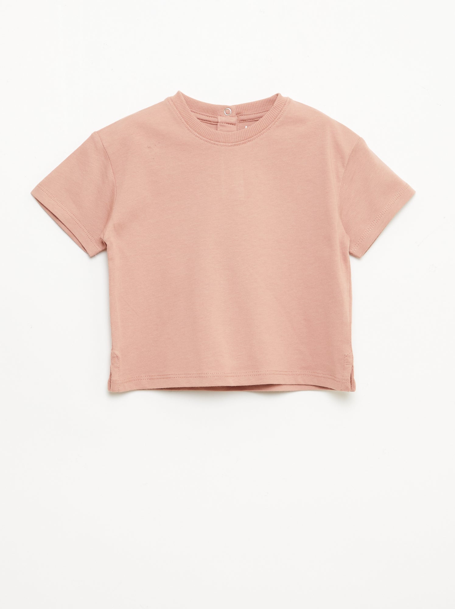 T-shirt uni sans manches - Rose