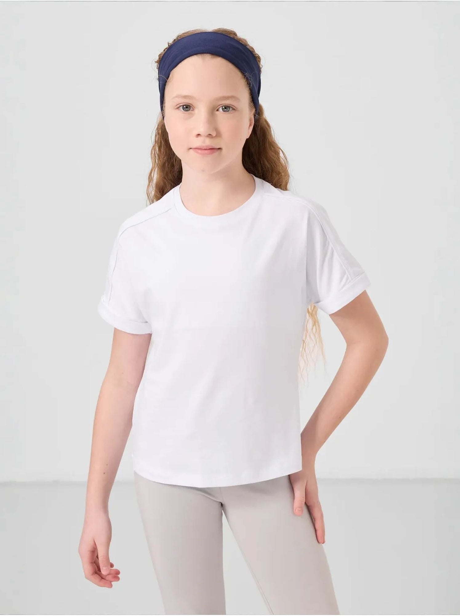 T-shirt unisexe junior en coton et élasthanne tommy - Blanc