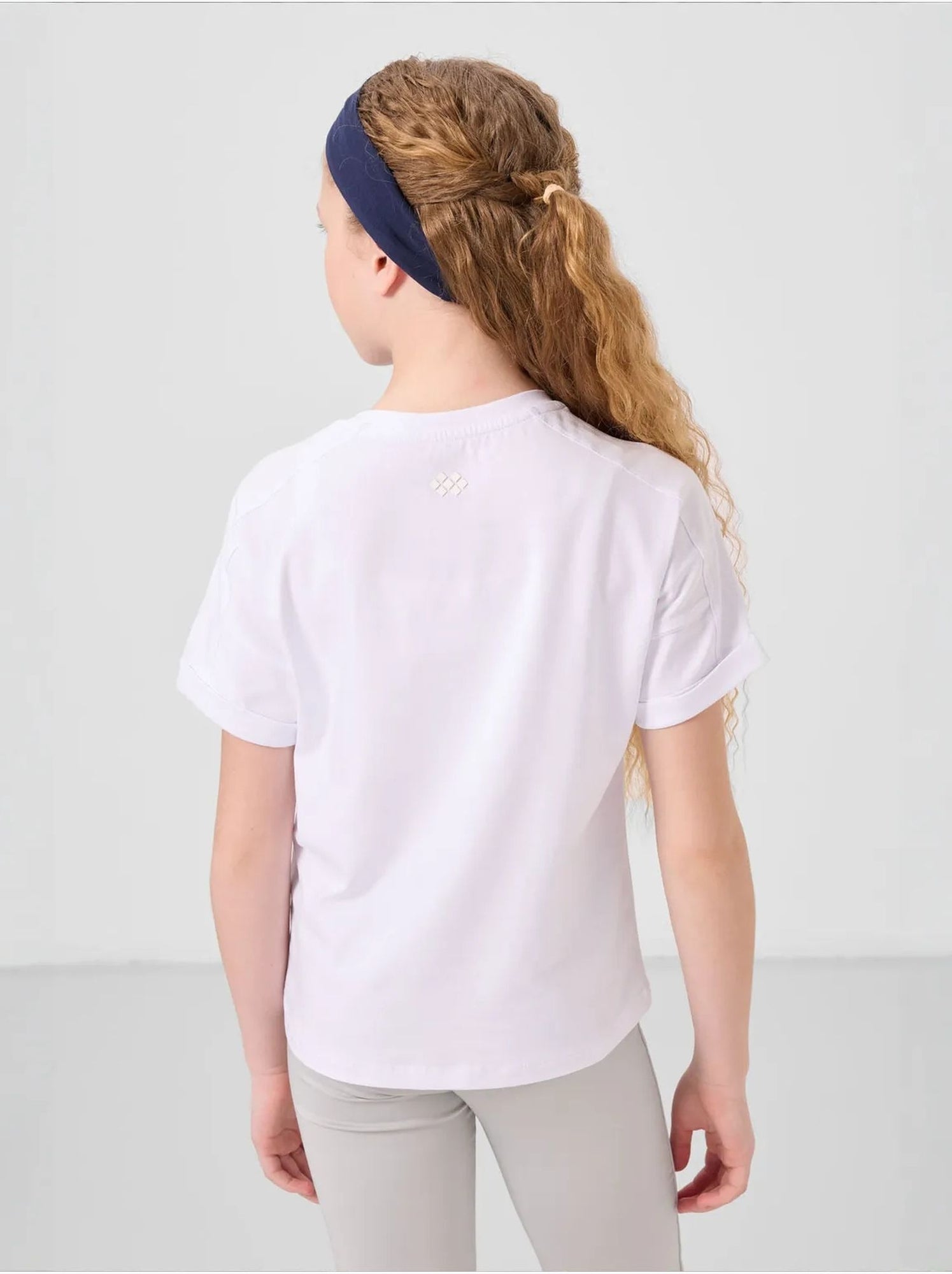 T-shirt unisexe junior en coton et élasthanne tommy - Blanc