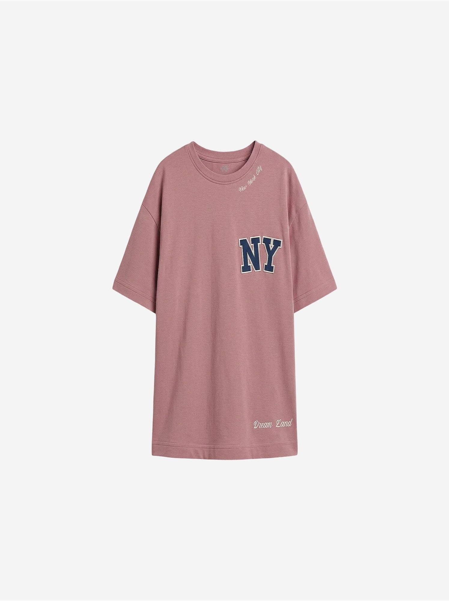T-shirt unisexe junior en mélange de coton tommy - Mauve