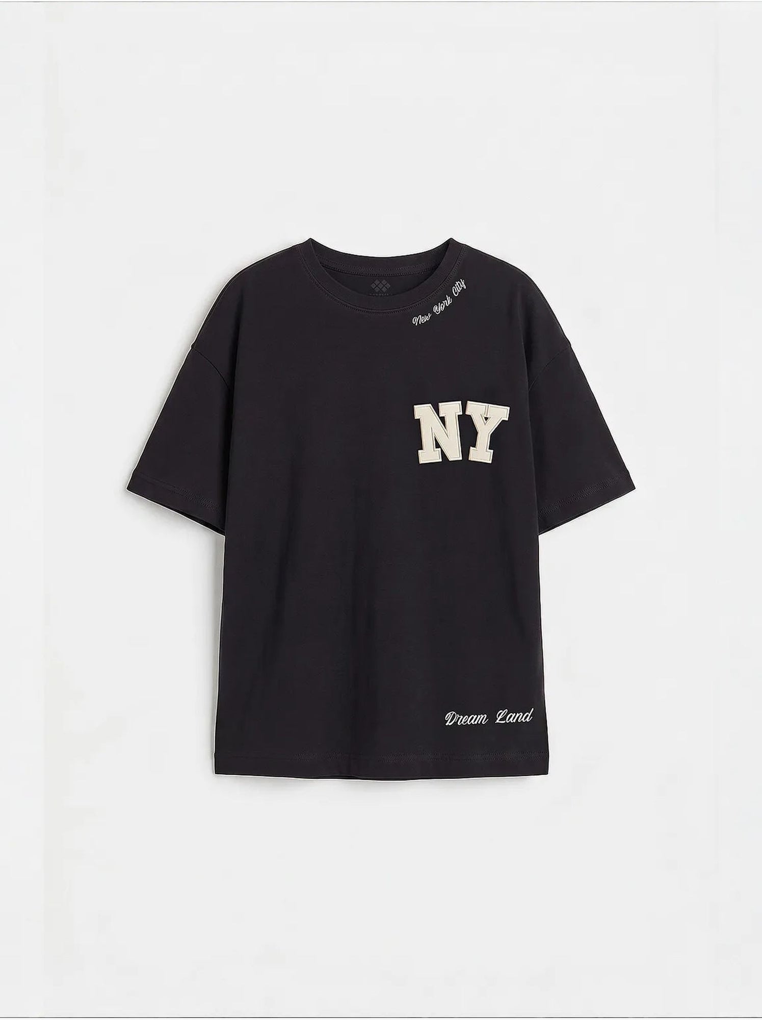 T-shirt unisexe junior en mélange de coton tommy - Noir