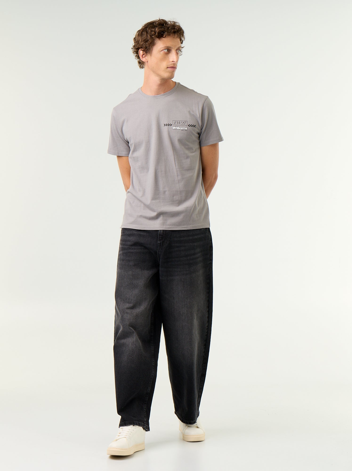 T-shirt 'Williams Racing' à manches courtes - Gris