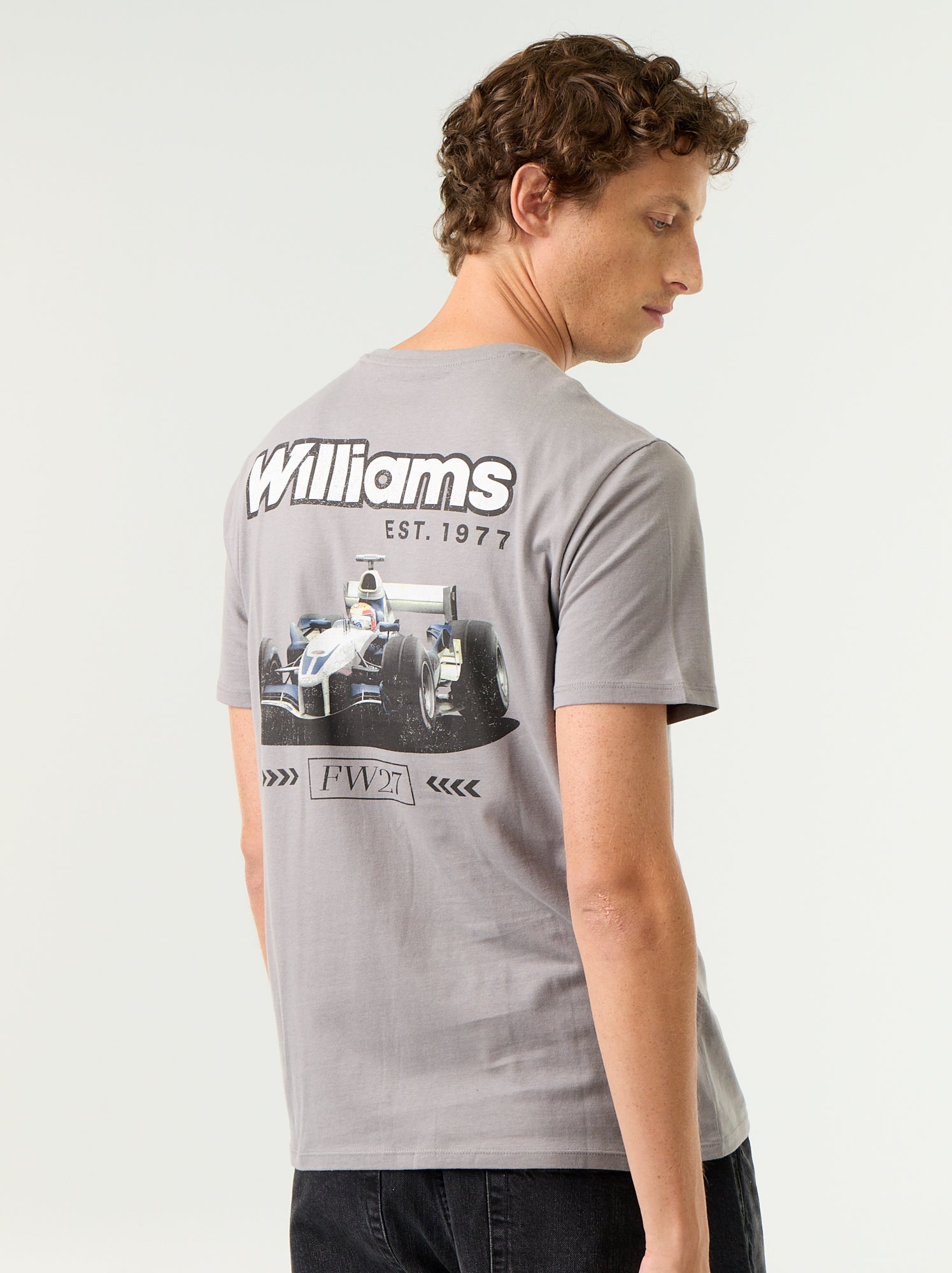 T-shirt 'Williams Racing' à manches courtes - Gris