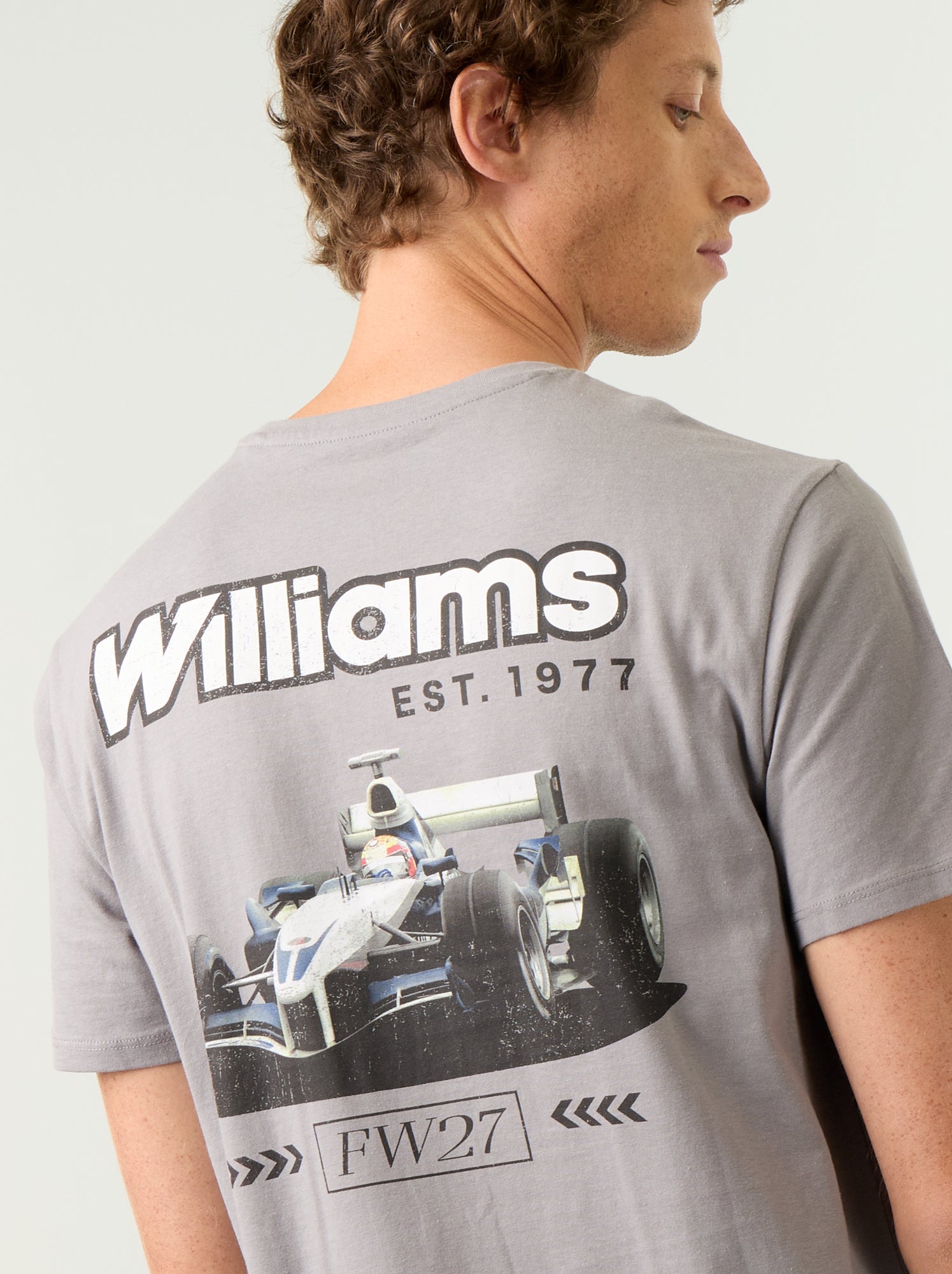 T-shirt 'Williams Racing' à manches courtes - Gris