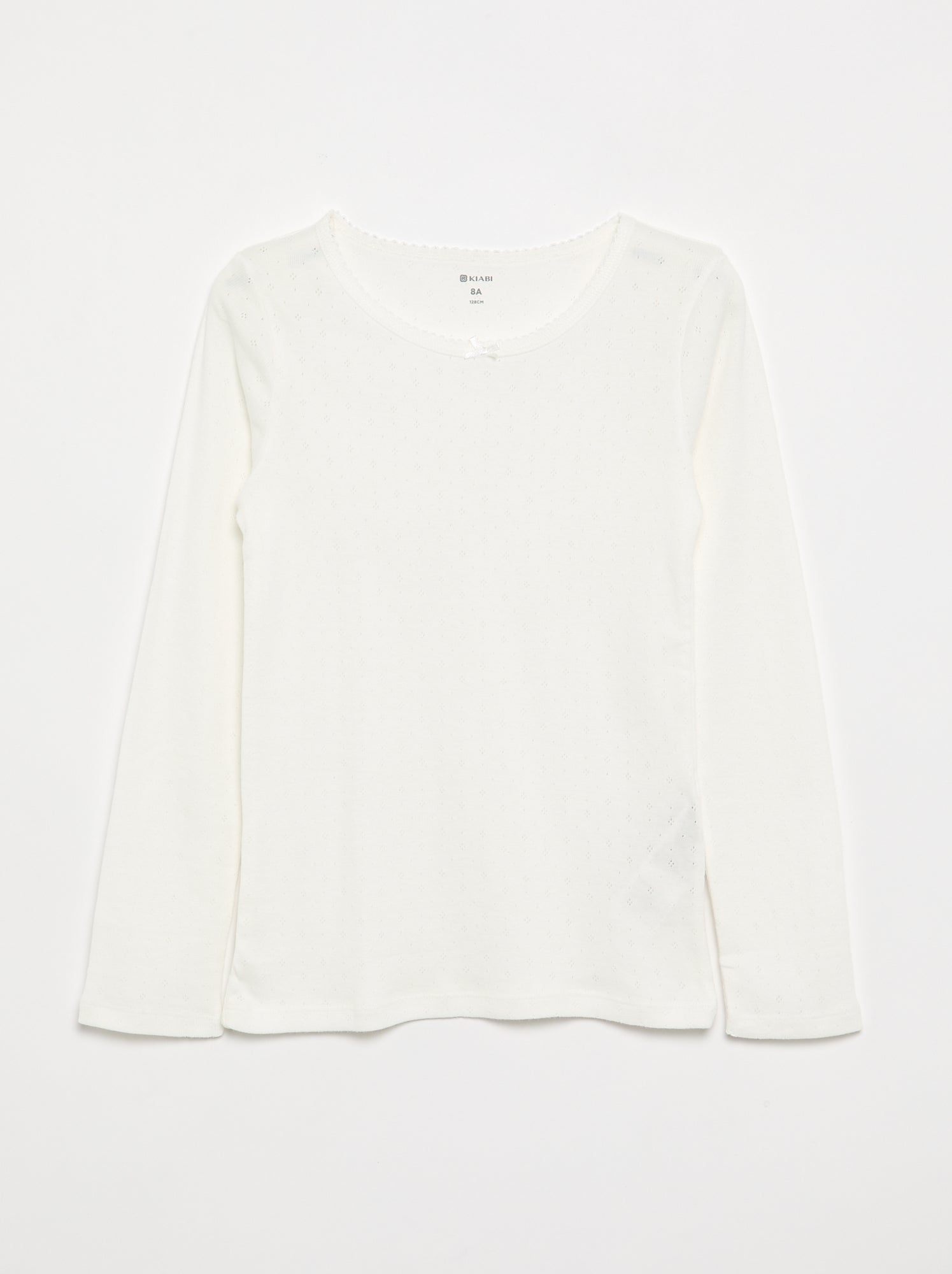 T-shirts en maille pointelle - Lot de 2 - Beige