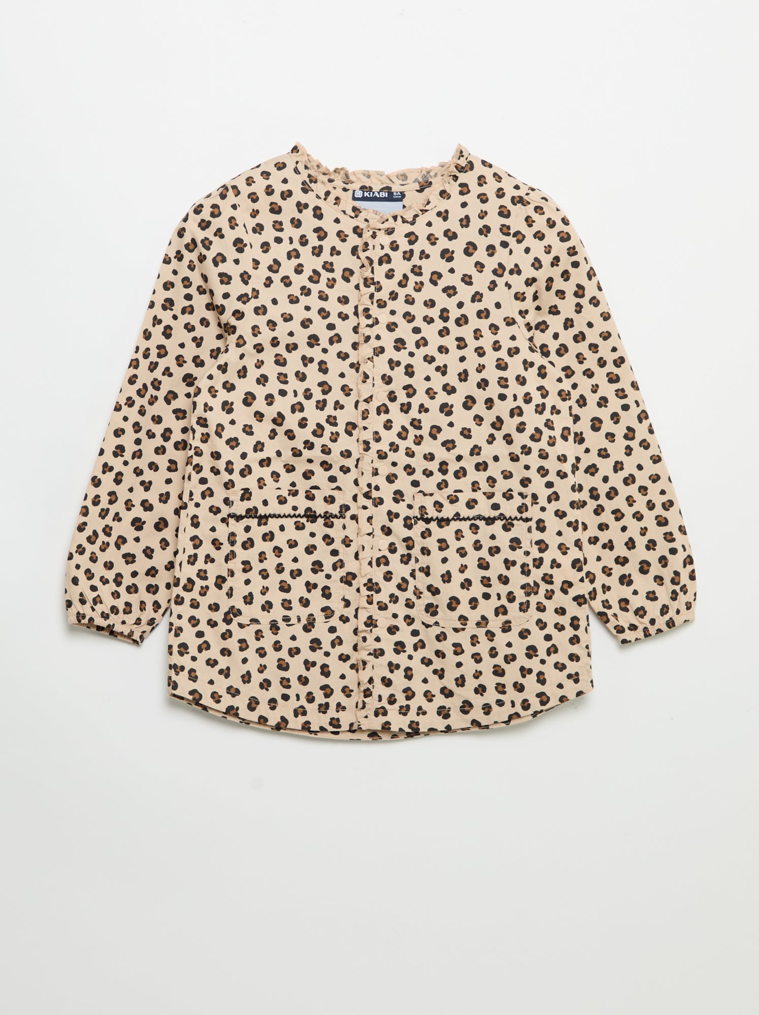 Tablier à pressions - Beige
