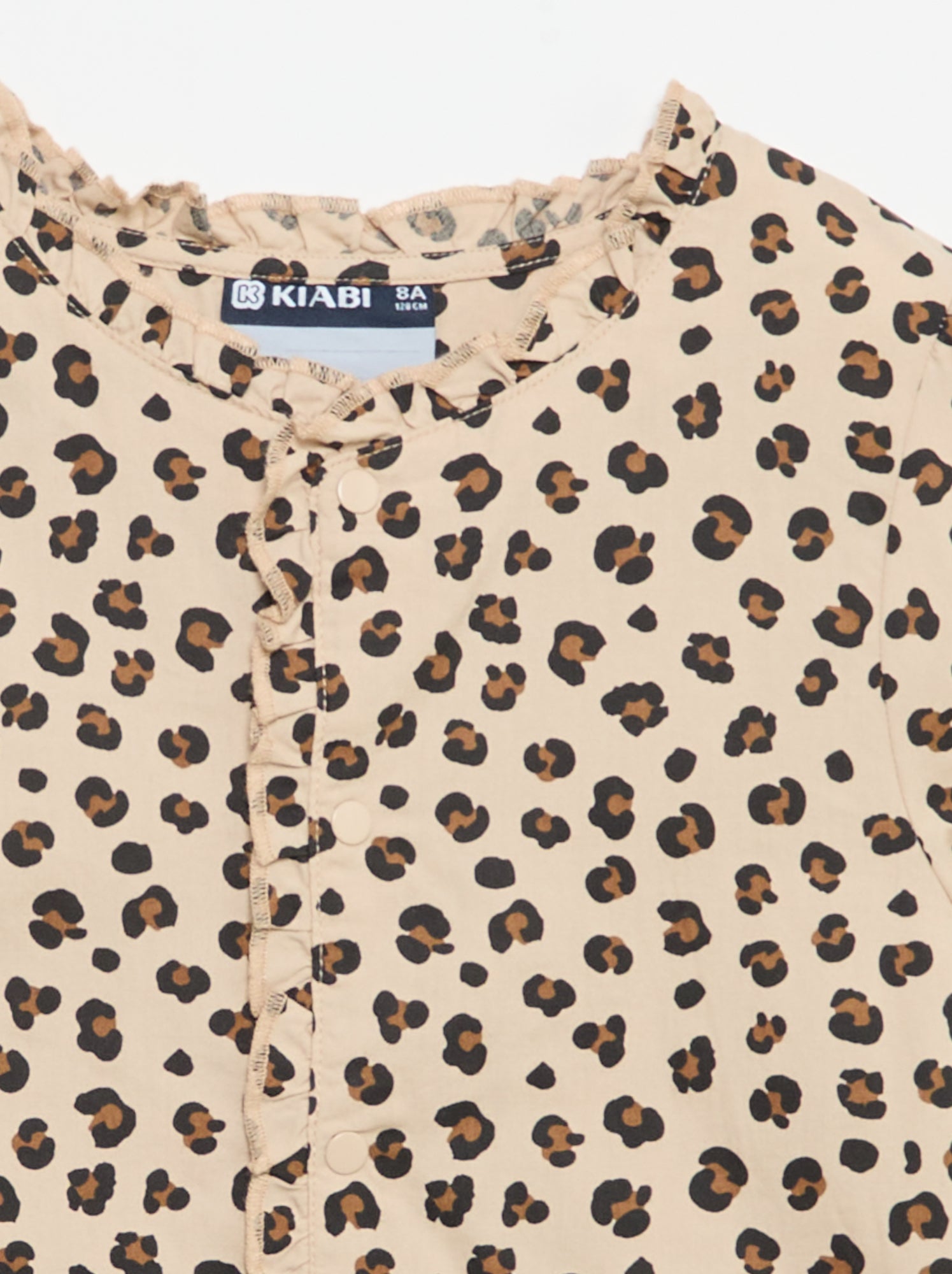 Tablier à pressions - Beige