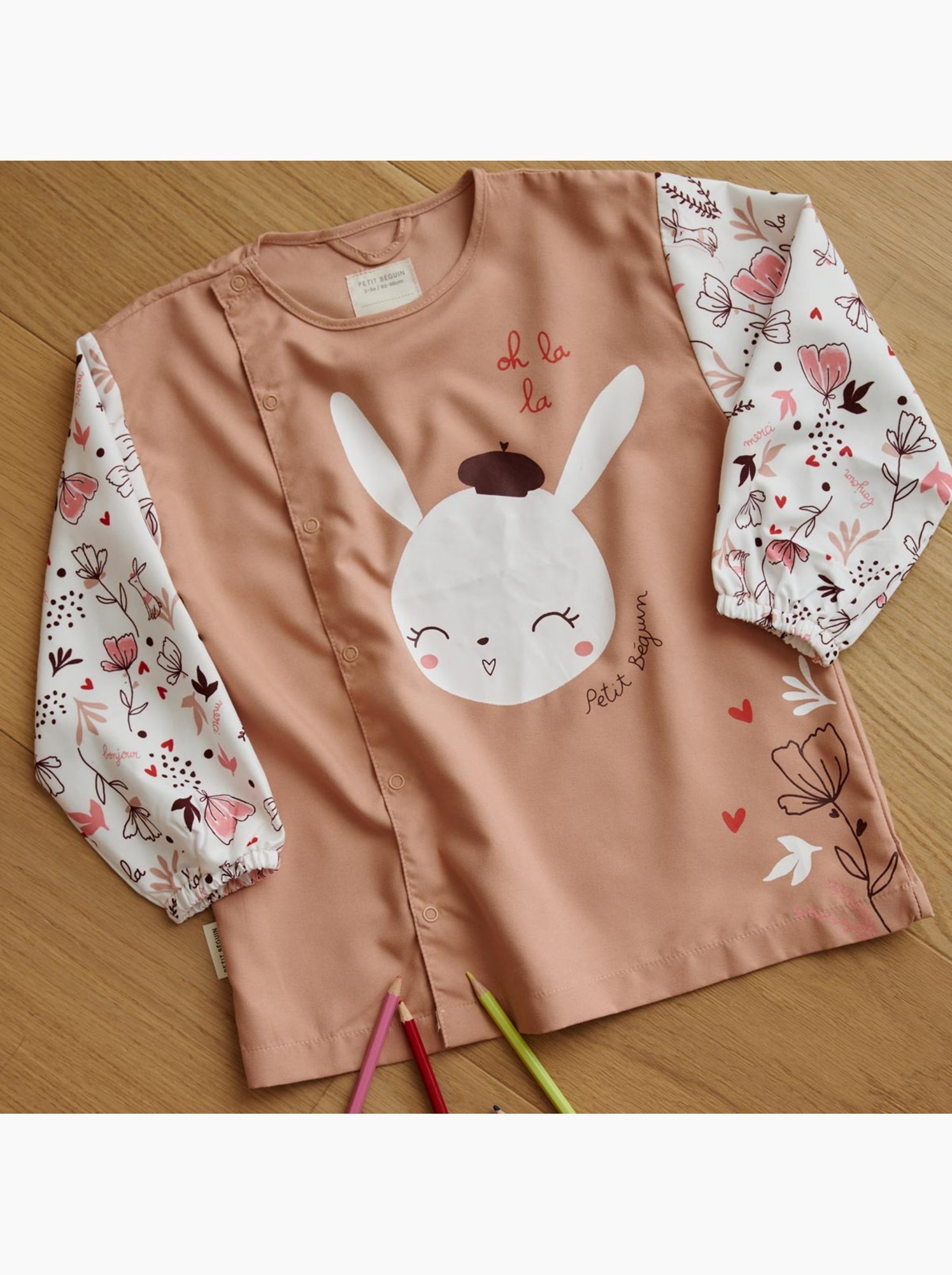 Tablier enfant aimée - Rose