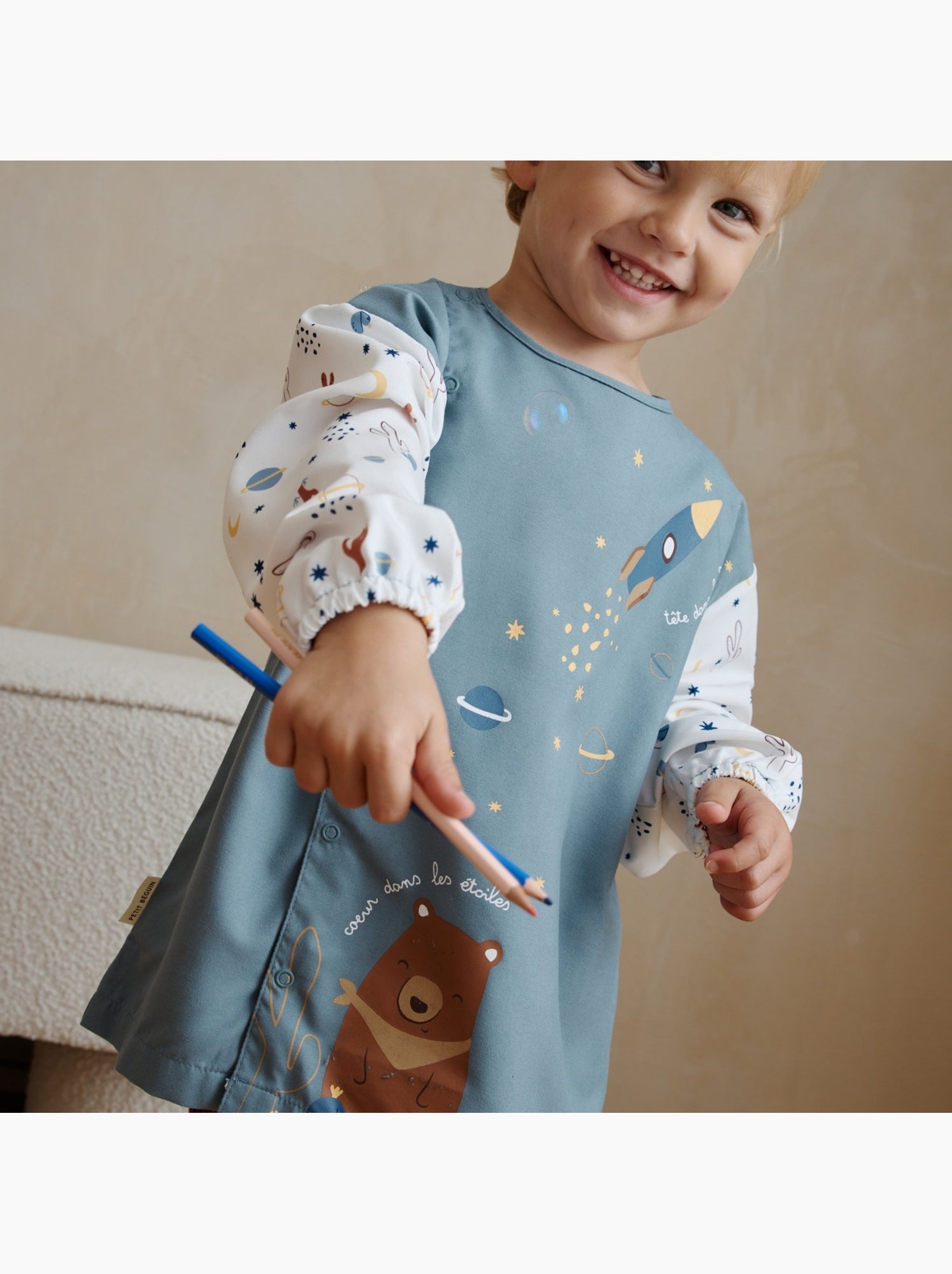 Tablier enfant moka - Gris