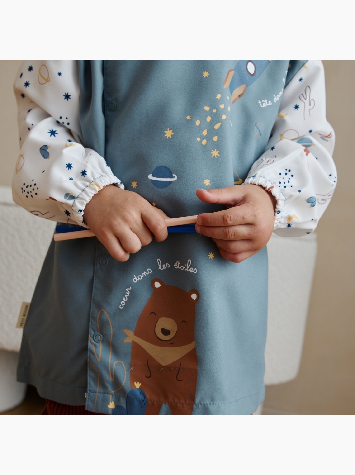 Tablier enfant moka - Gris