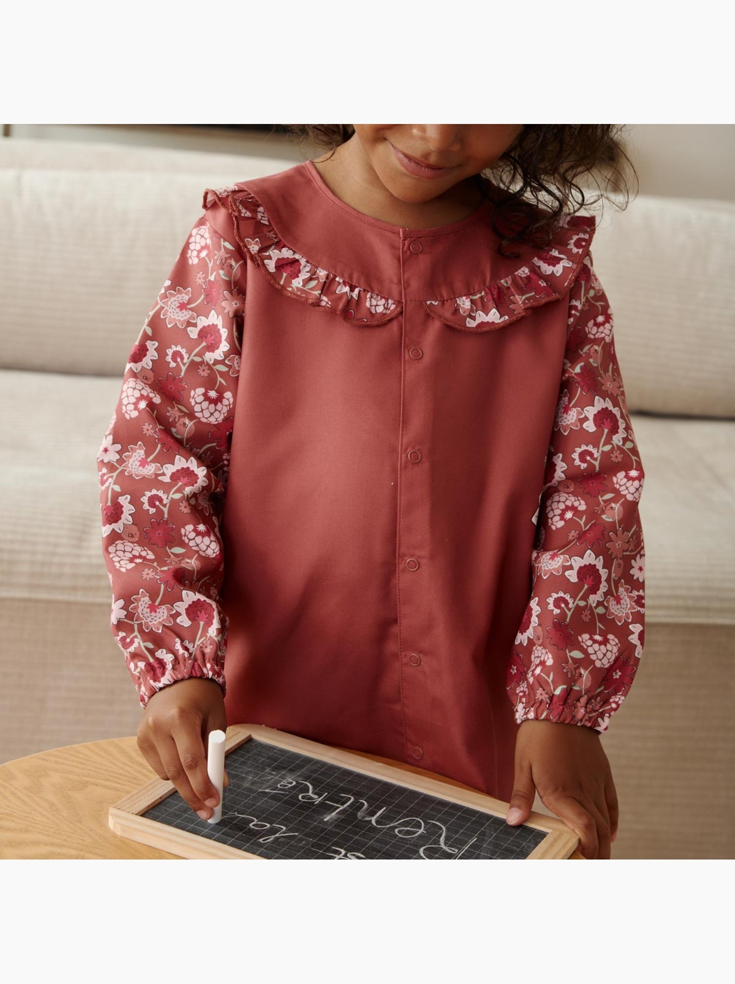 Tablier long enfant harmony - Rose