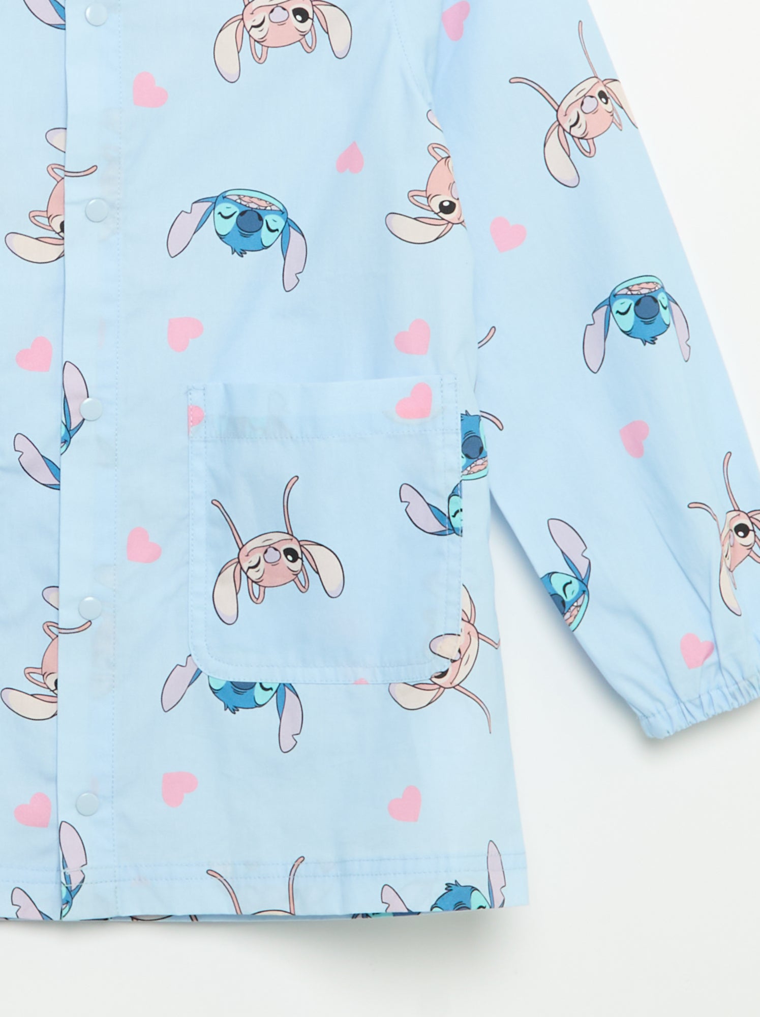 Tablier scolaire 'Disney' 'Stitch' - Bleu