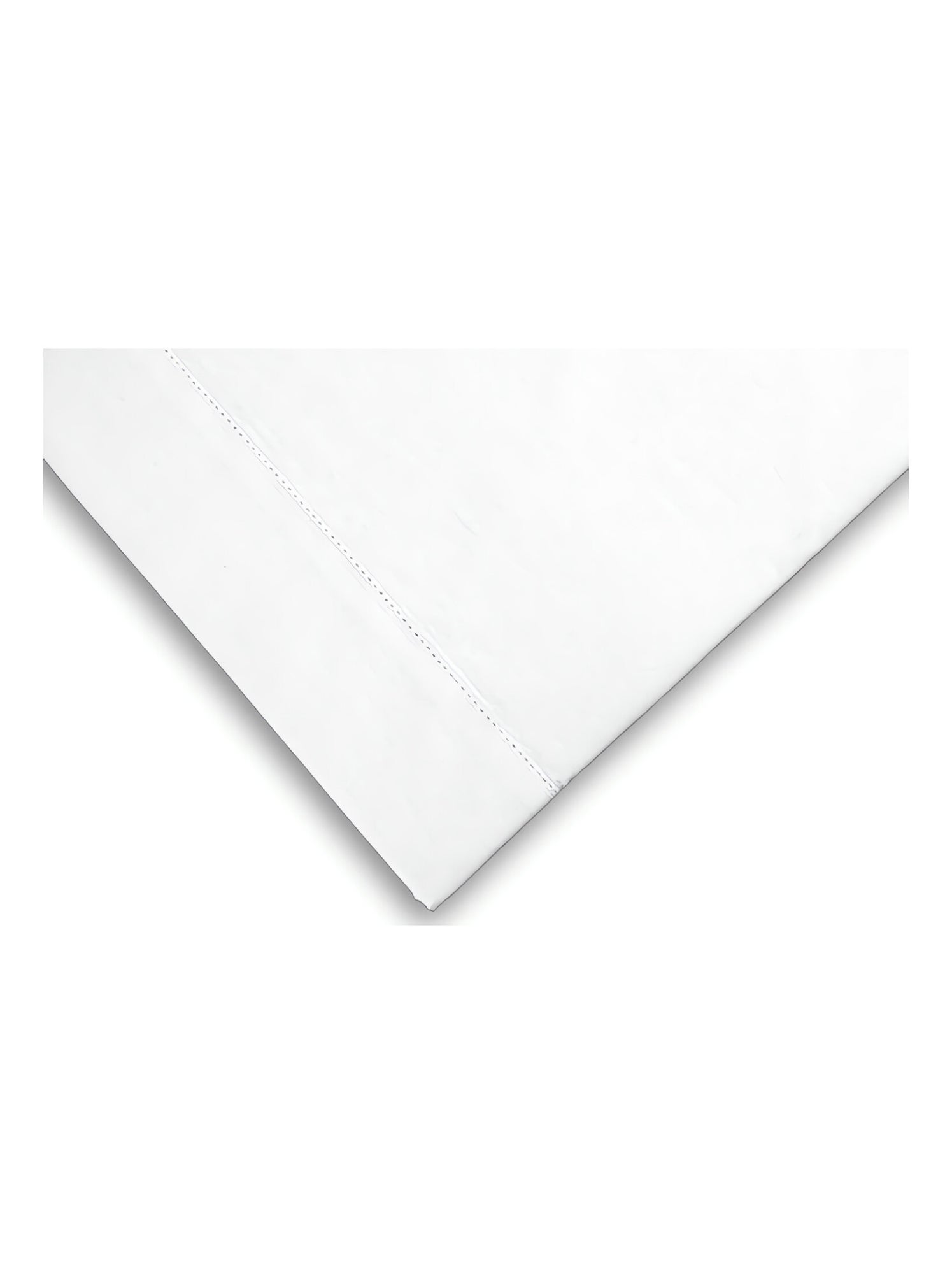 Taie de traversin en coton 45x185 cm percale, par soleil d'ocre - Blanc