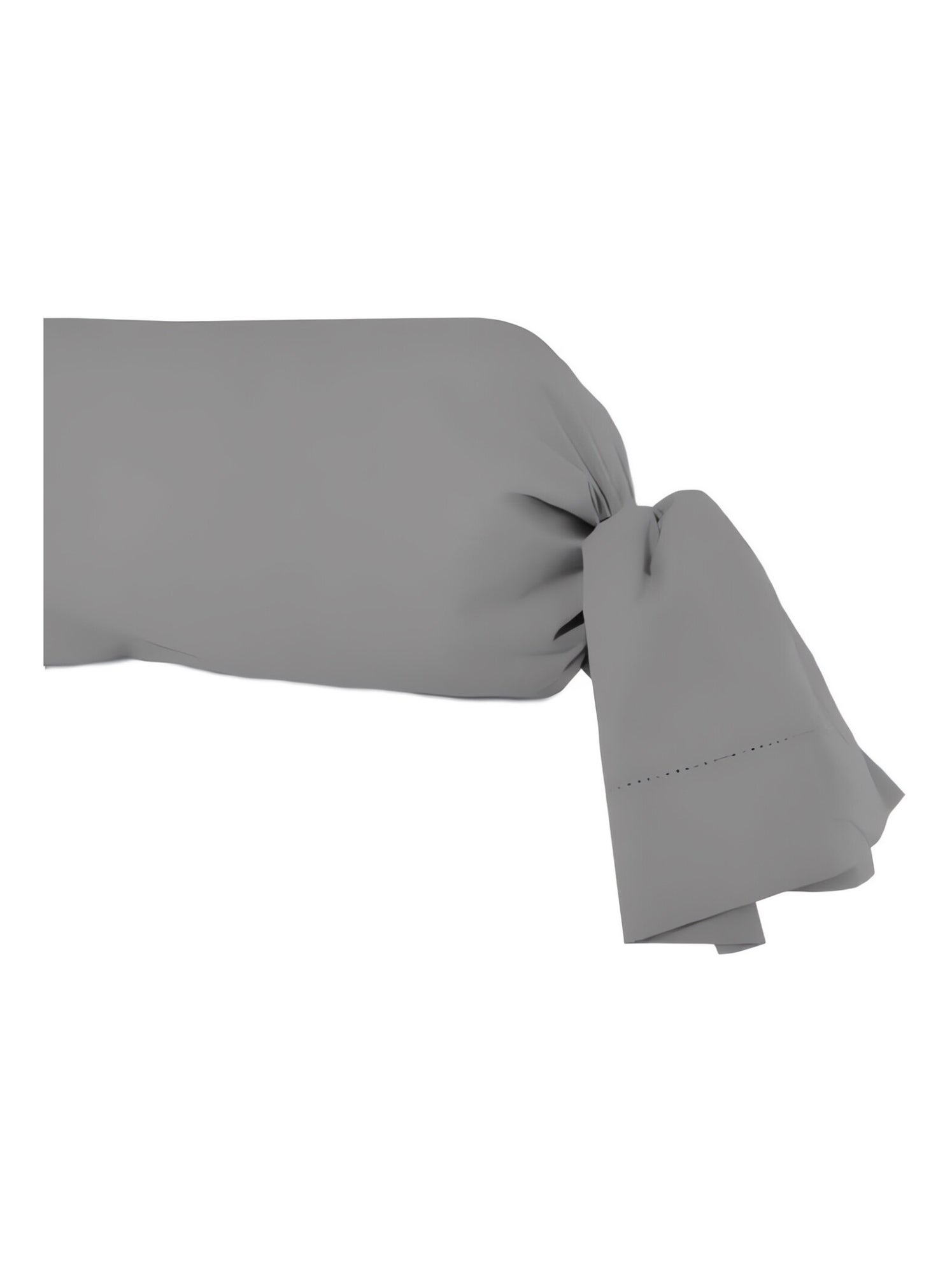 Taie de traversin en coton 45x185 cm percale, par soleil d'ocre - Gris