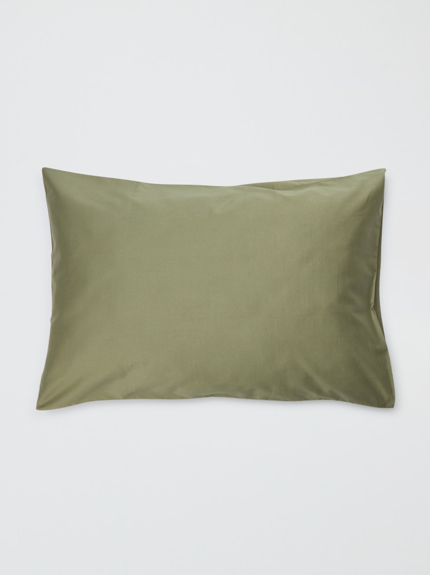 Taie d'oreiller 50 x 70 cm en coton - Vert Kaki