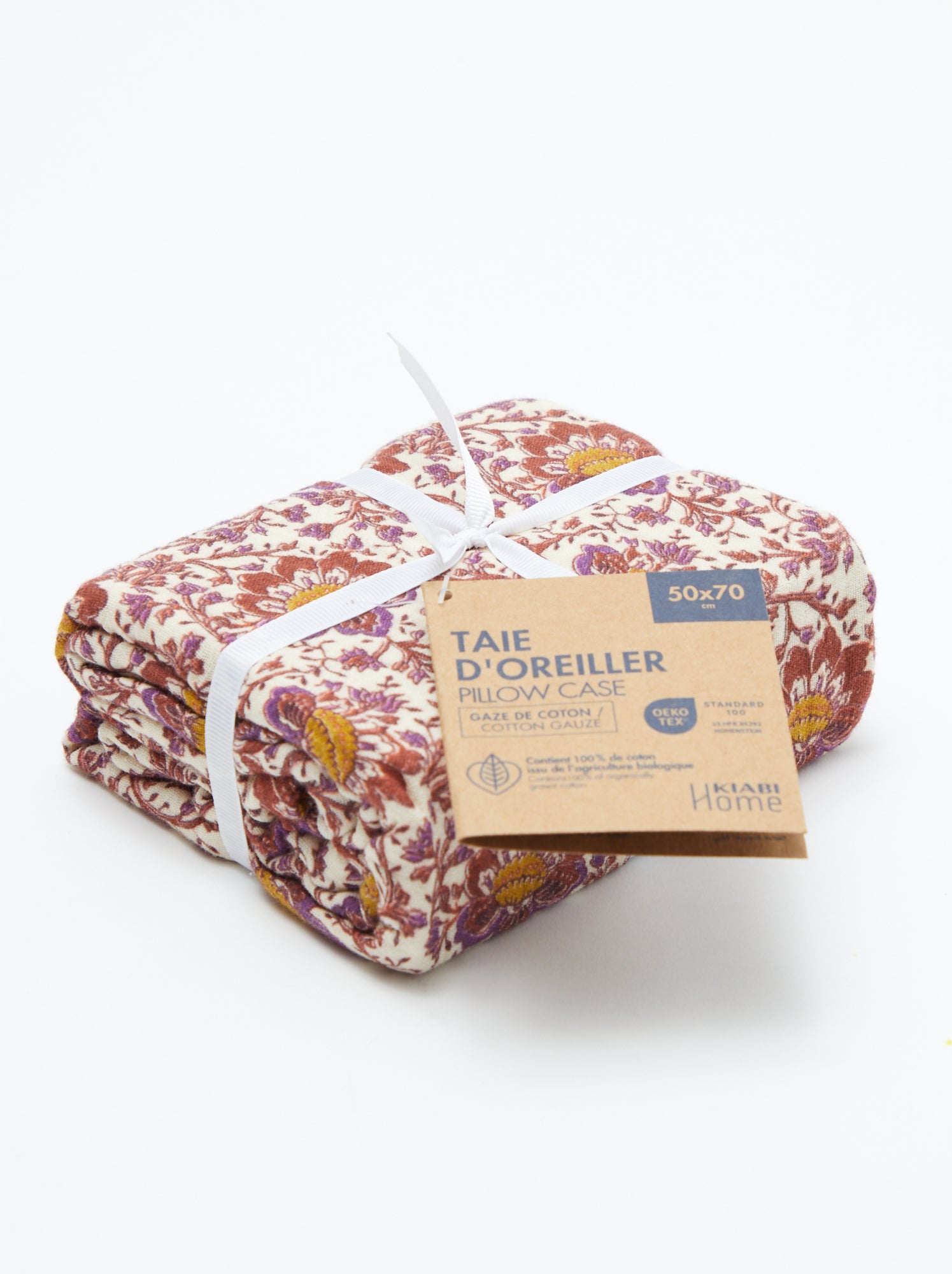 Taie d'oreiller 50 x 70 cm - Kiabi Home - Rose