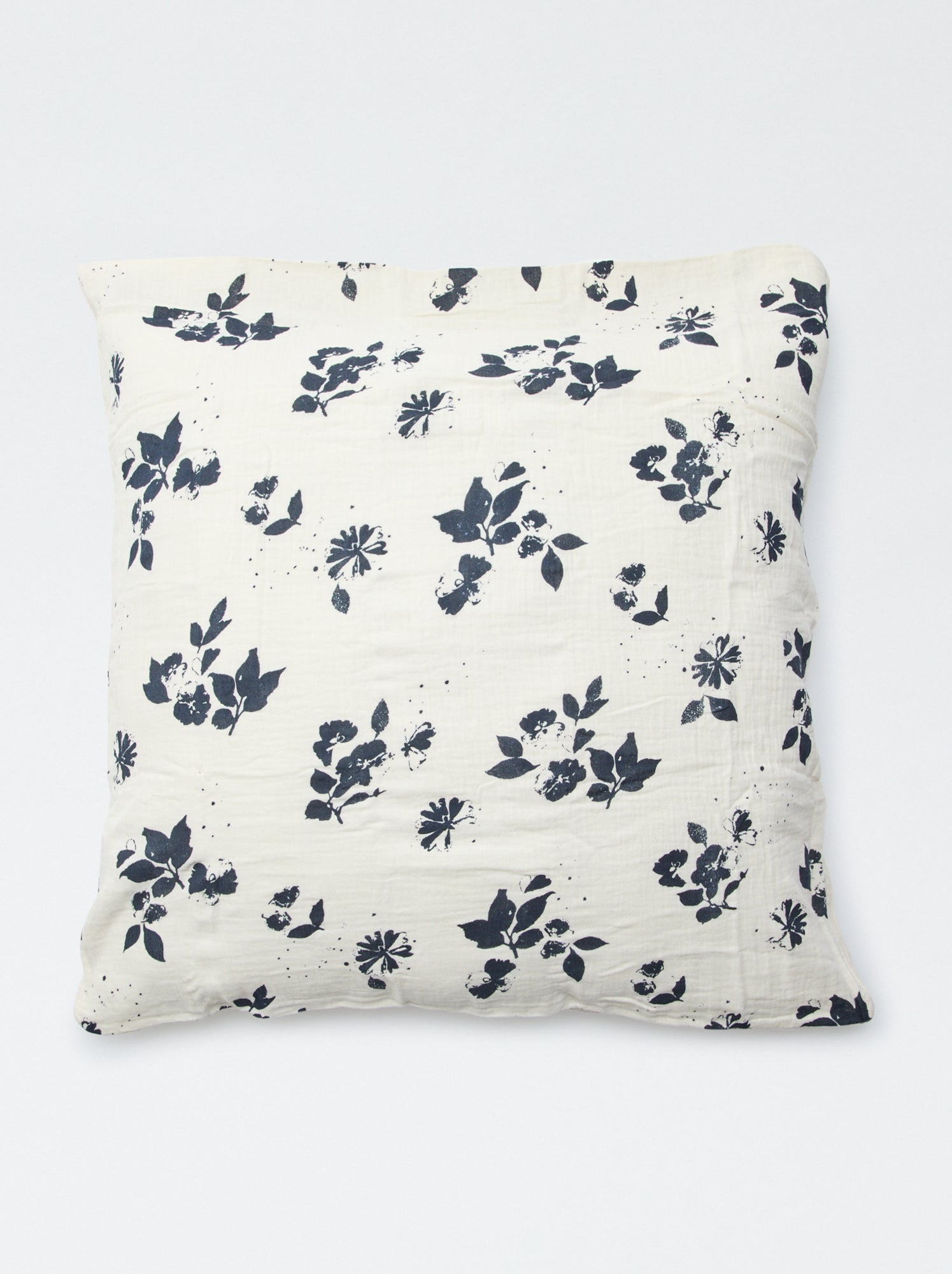 Taie d'oreiller 63 x 63 cm - Bleu/blanc