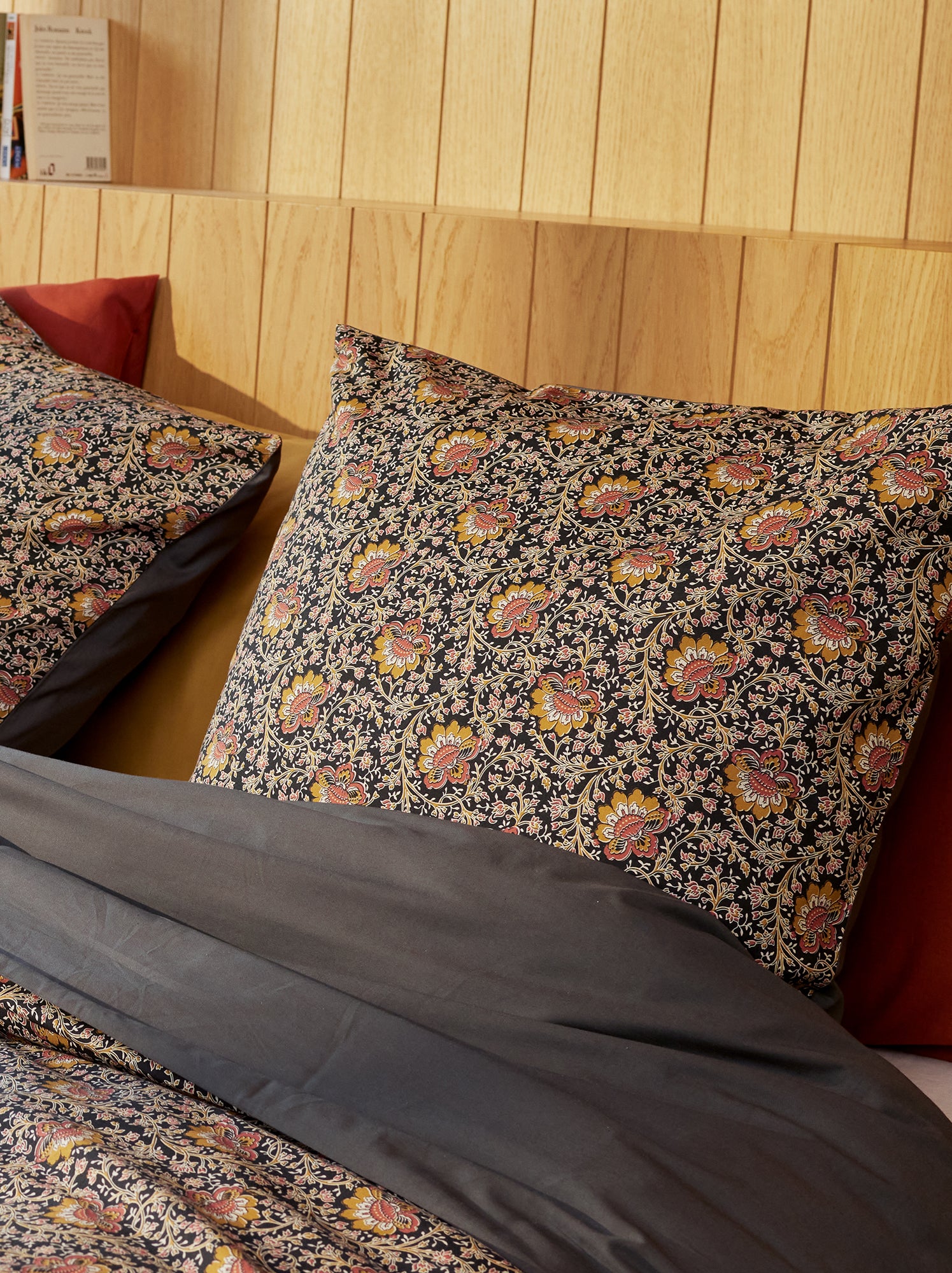 Taie d'oreiller 63 x 63 cm - Gris foncé/anthracite