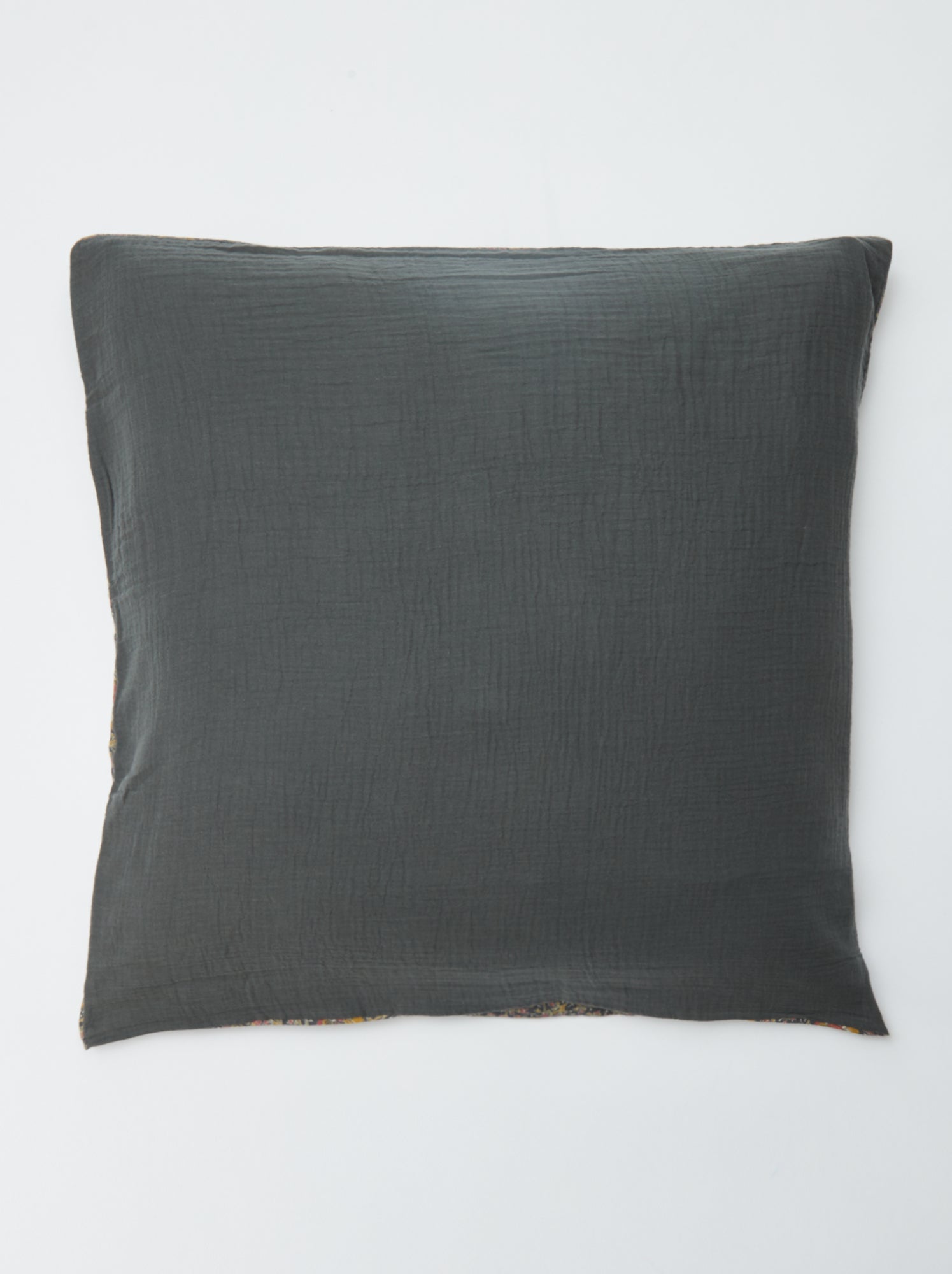 Taie d'oreiller 63 x 63 cm - Gris foncé/anthracite