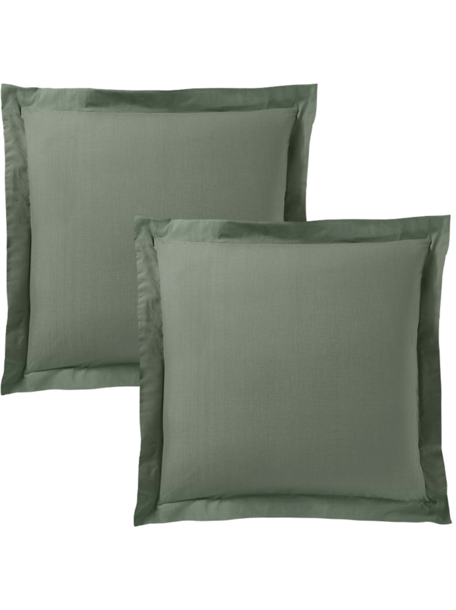 Taie d'oreiller - Coton Pur - 100 % Coton 57 Fils/cm² - Vert chèvrefeuille