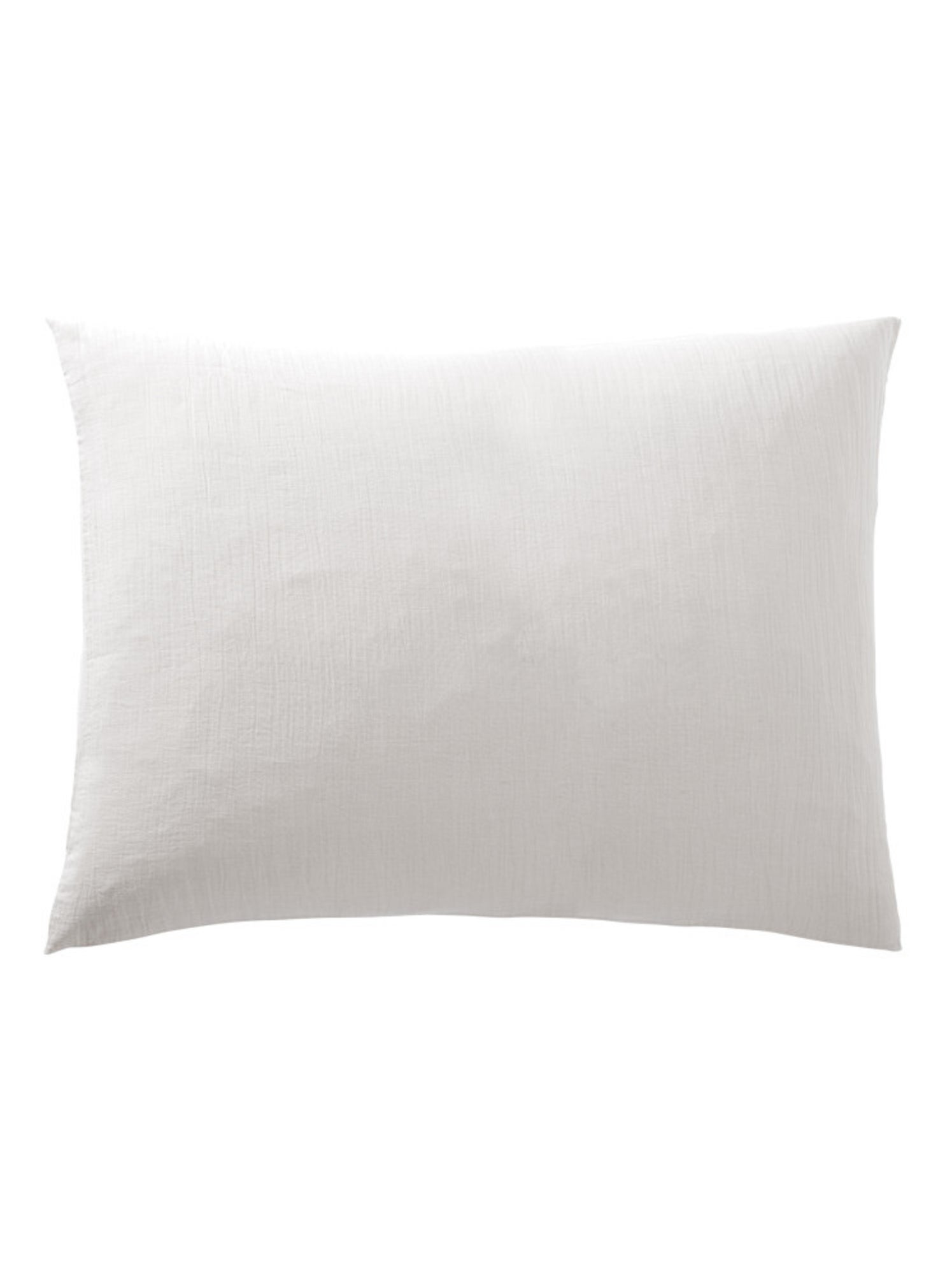 Taie d'oreiller - Coton Pur - 100% gaze de coton 125 gr/m² - Blanc