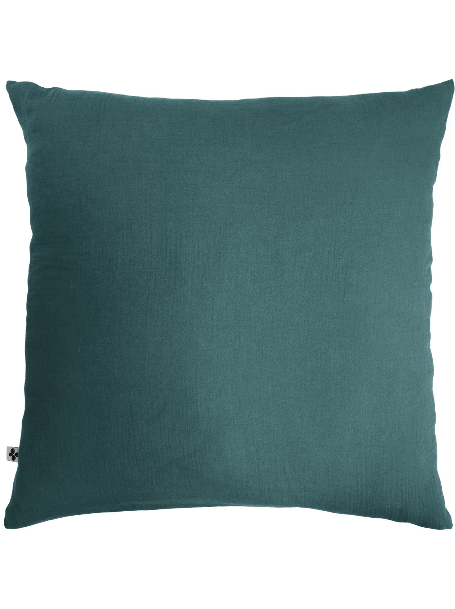 Taie d’oreiller – double gaze de coton – gaïa minuit - Bleu canard