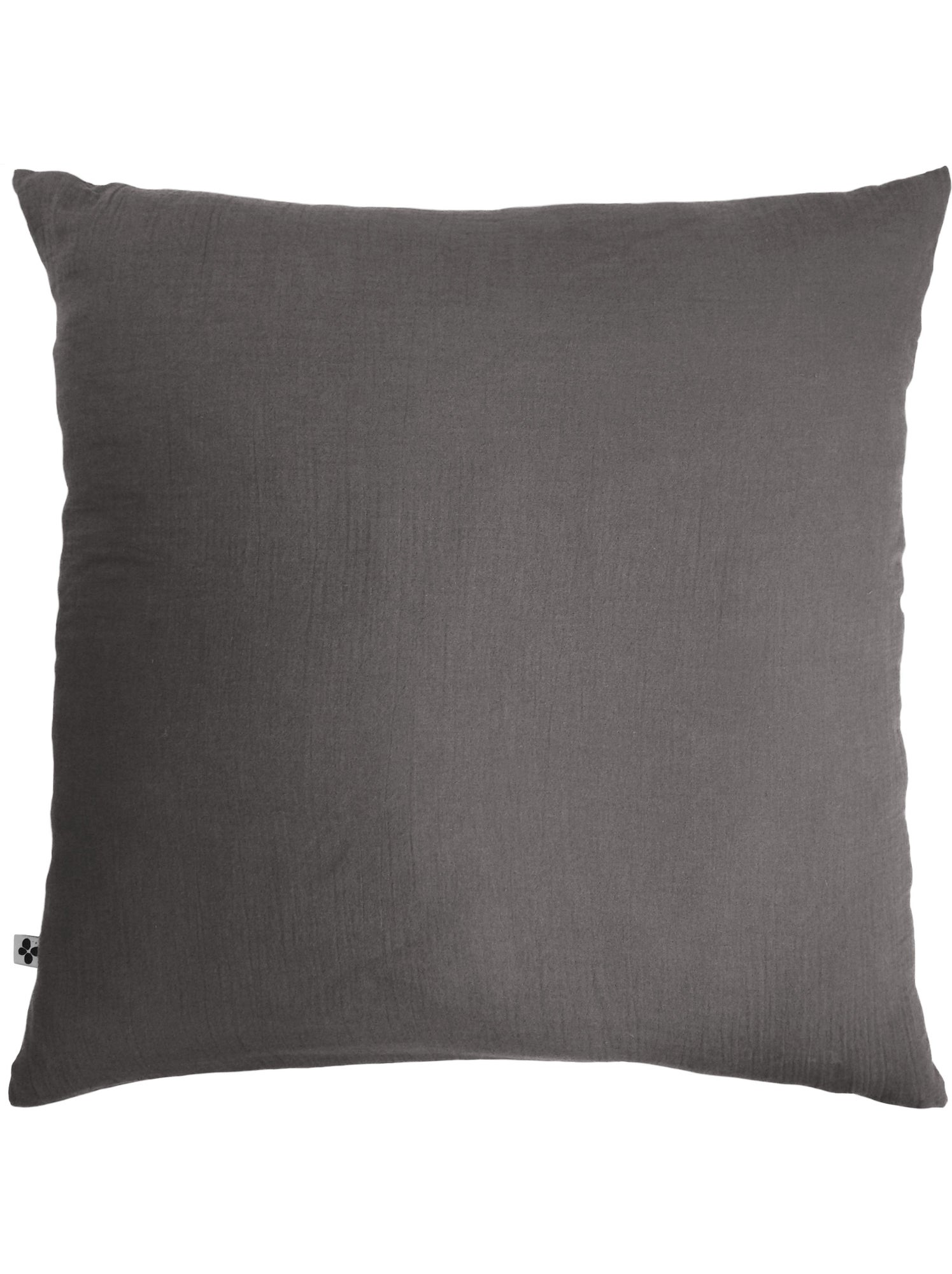 Taie d’oreiller – double gaze de coton – gaïa minuit - Gris Granit