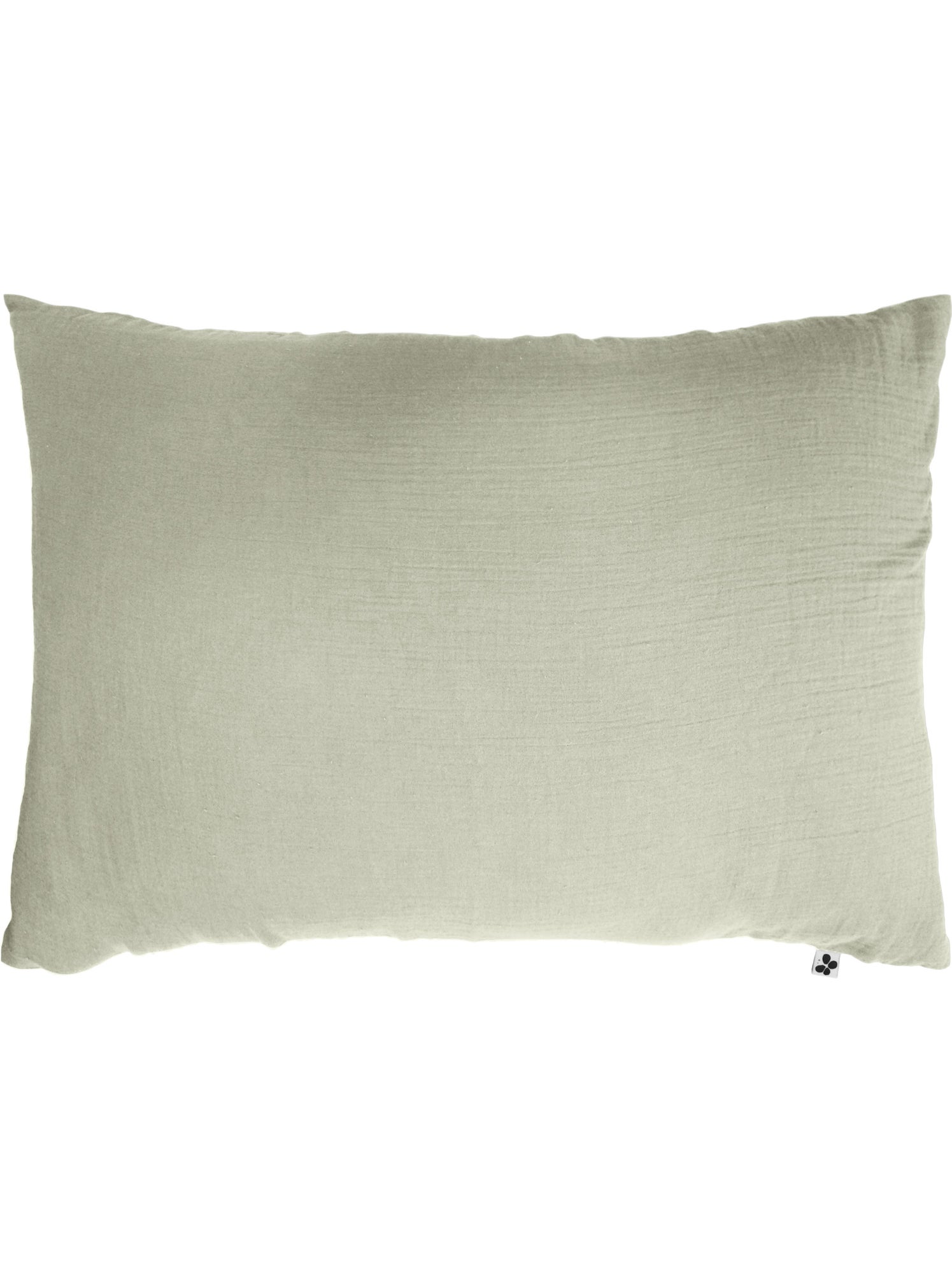 Taie d’oreiller – double gaze de coton – gaïa minuit - Vert d'eau