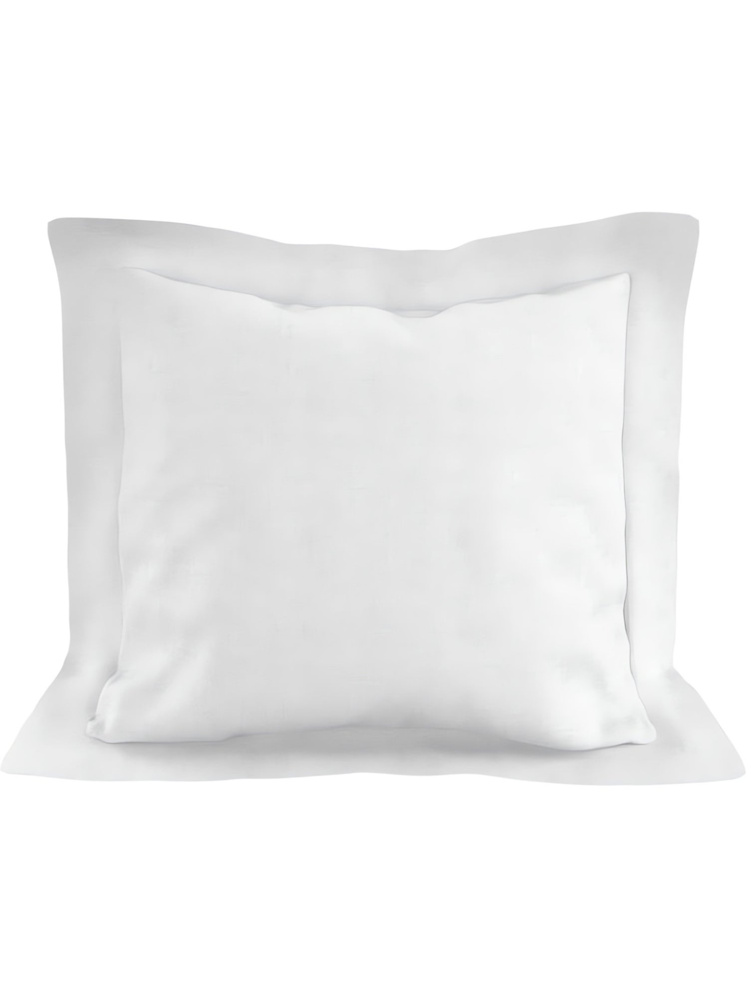 Taie d'oreiller en coton 57 fils uni, par soleil d'ocre - Blanc