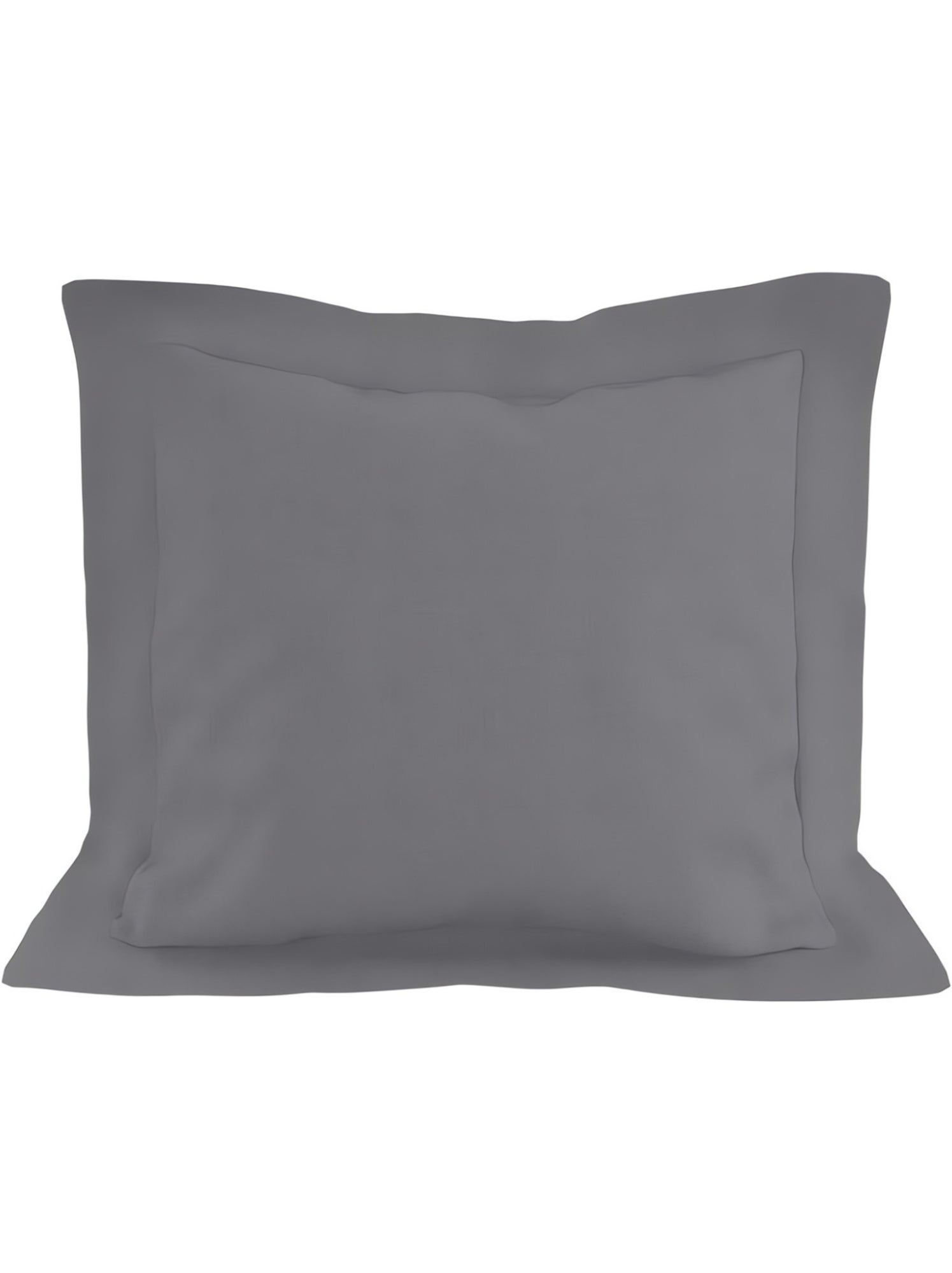 Taie d'oreiller en coton 57 fils uni, par soleil d'ocre - Gris