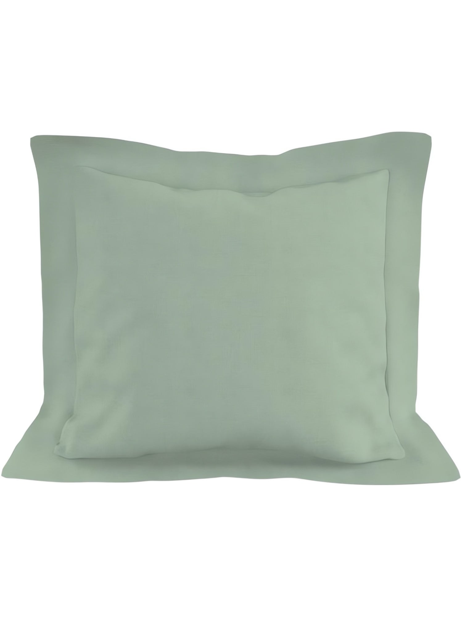 Taie d'oreiller en coton 57 fils uni, par soleil d'ocre - Vert