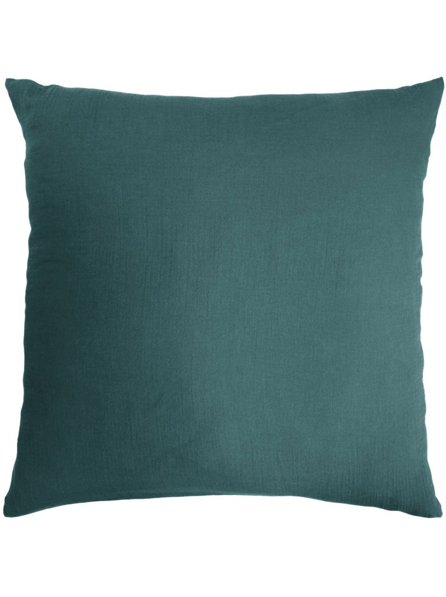 Taie d'oreiller en double Gaze de coton - Bleu canard