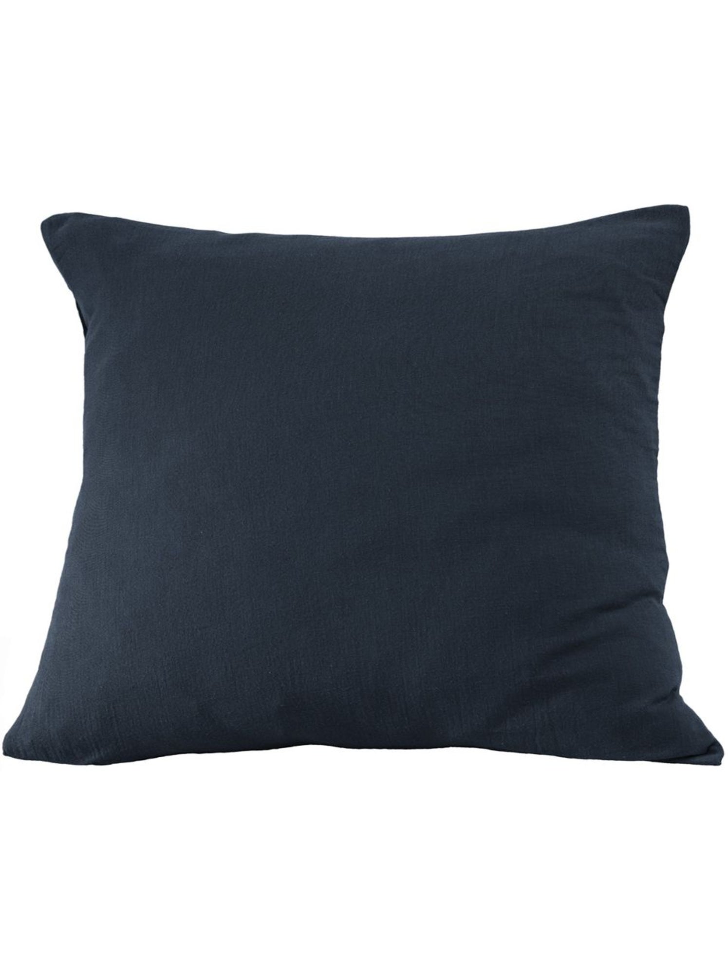 Taie d'oreiller en double Gaze de coton - Bleu nuit