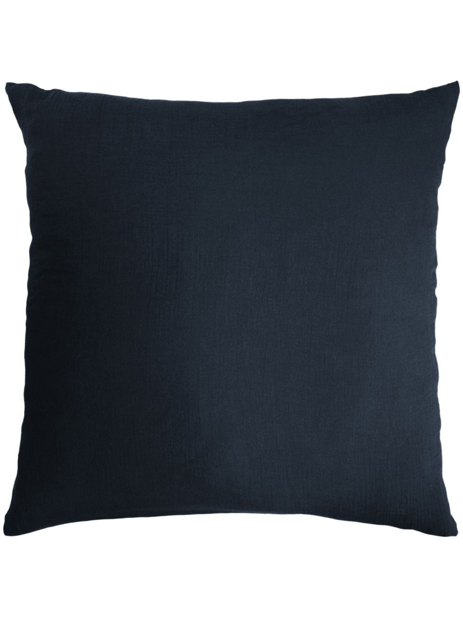 Taie d'oreiller en double Gaze de coton - Bleu nuit
