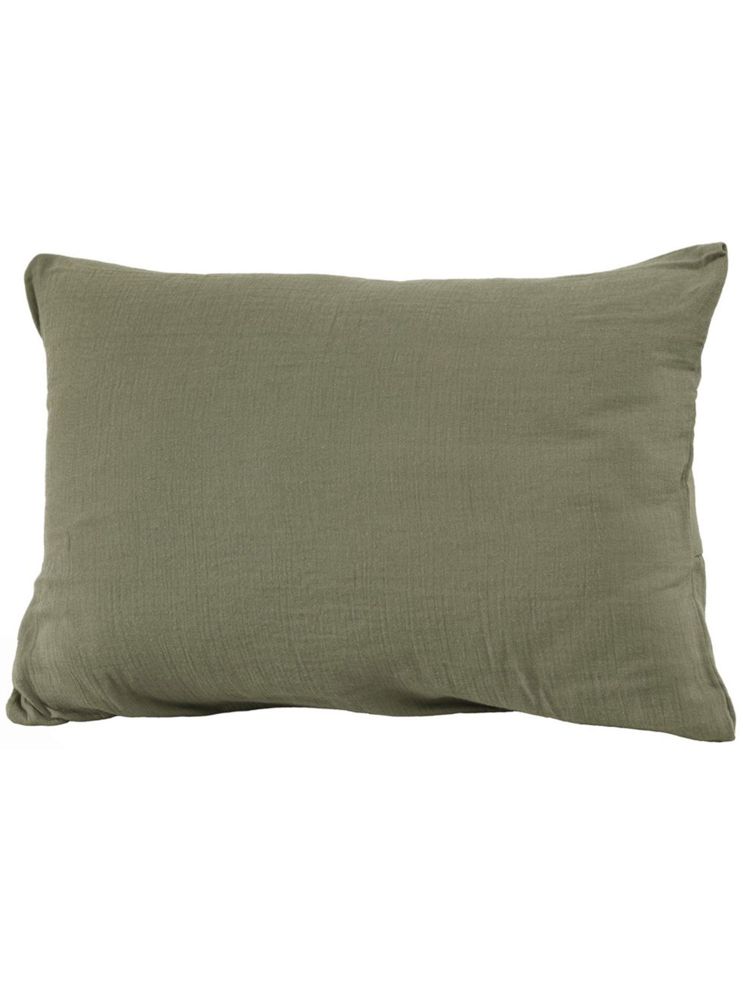 Taie d'oreiller en double Gaze de coton - Kaki
