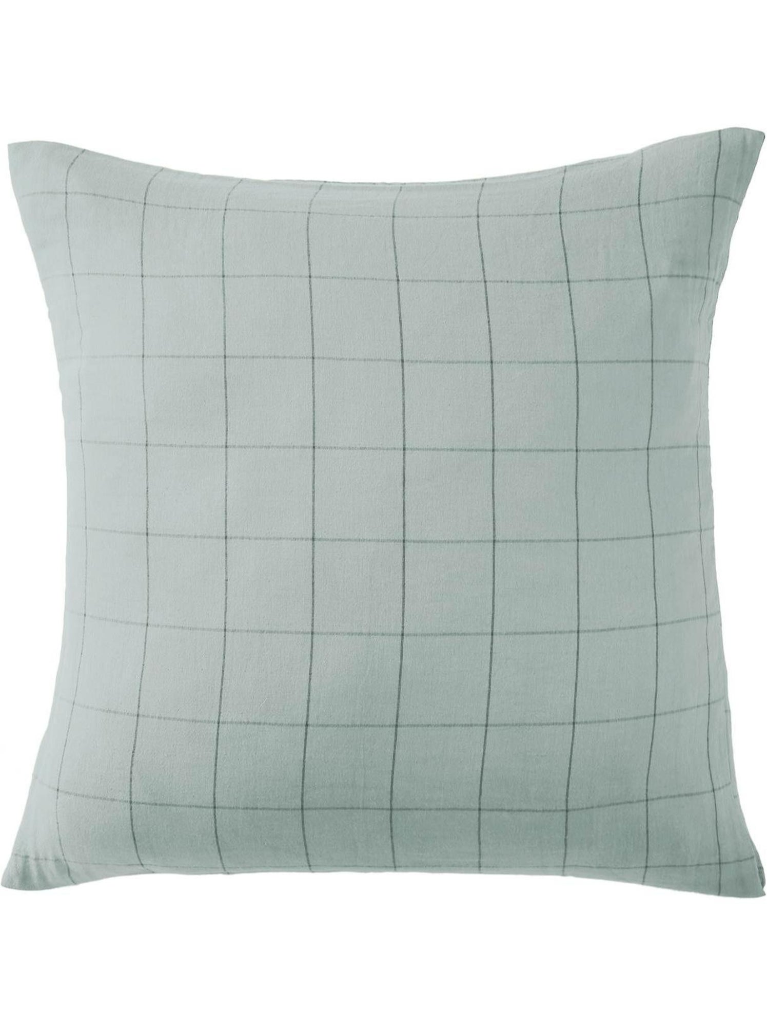 Taie d’oreiller – gaze de coton tissée – gaïa match - Vert eucalyptus