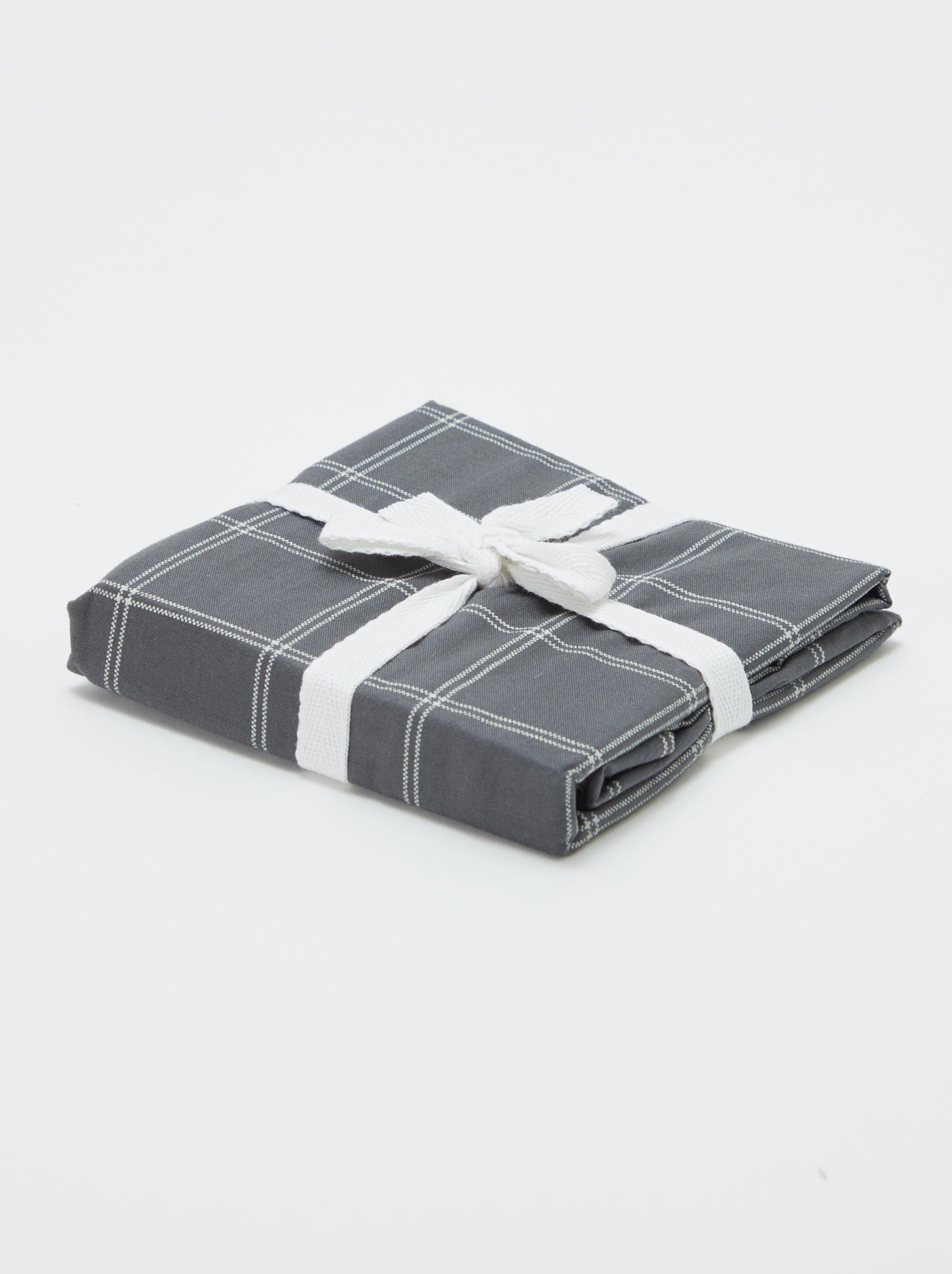 Taie d'oreiller imprimé 60 x 60 cm - Kiabi Home - Gris